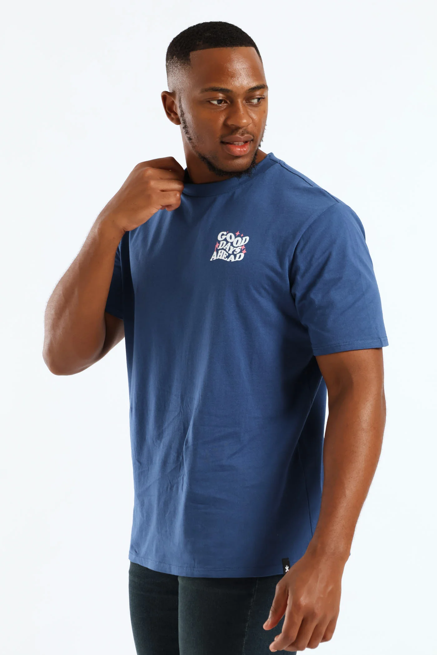 Good Days Front & Back Tee - Blue - Image 3