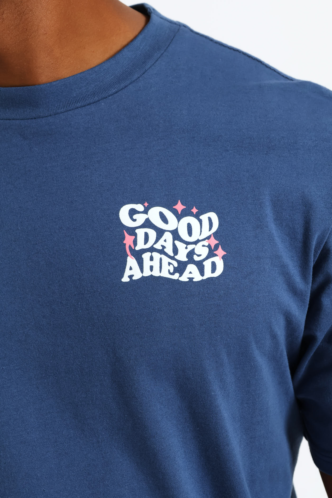 Good Days Front & Back Tee - Blue - Image 4