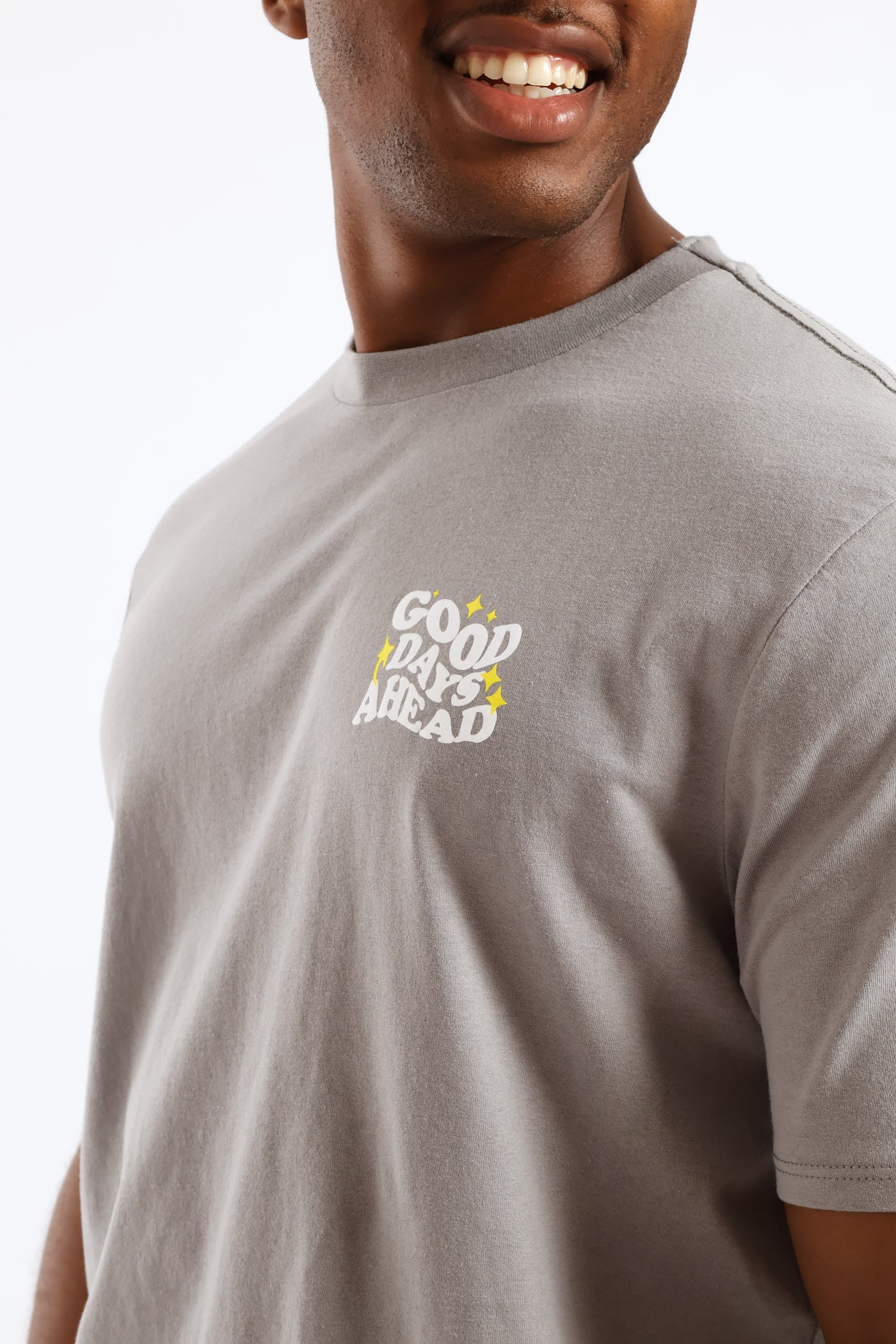 Good Days Front & Back Tee - Grey - Image 3
