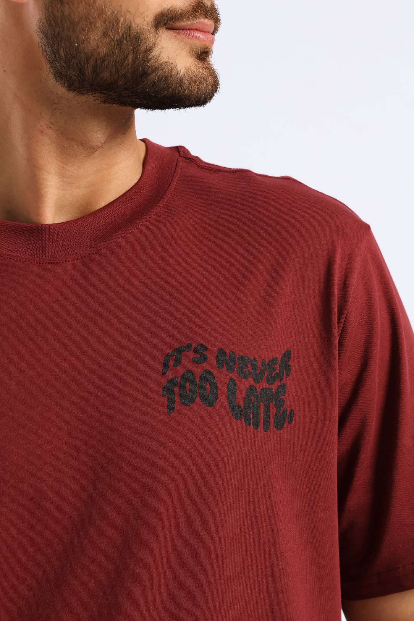 Good Things Front & Back Print - Burgundy - Image 4