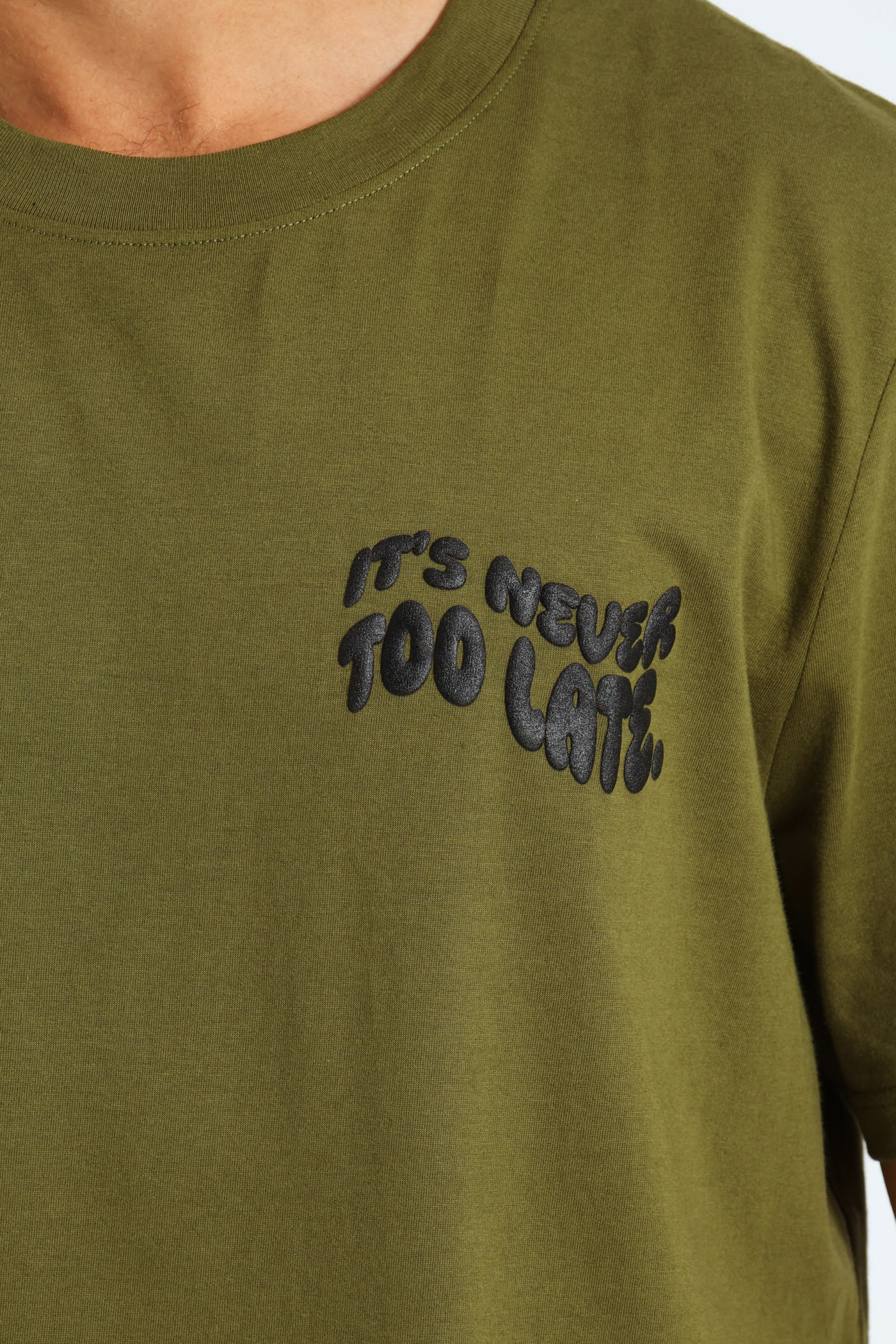 Good Things Print Tee - Light Fatigue - Image 3