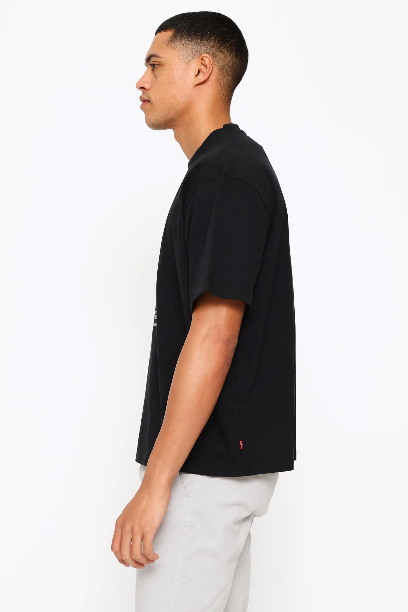 Gothic Za Boxy Tee - Black - Image 3