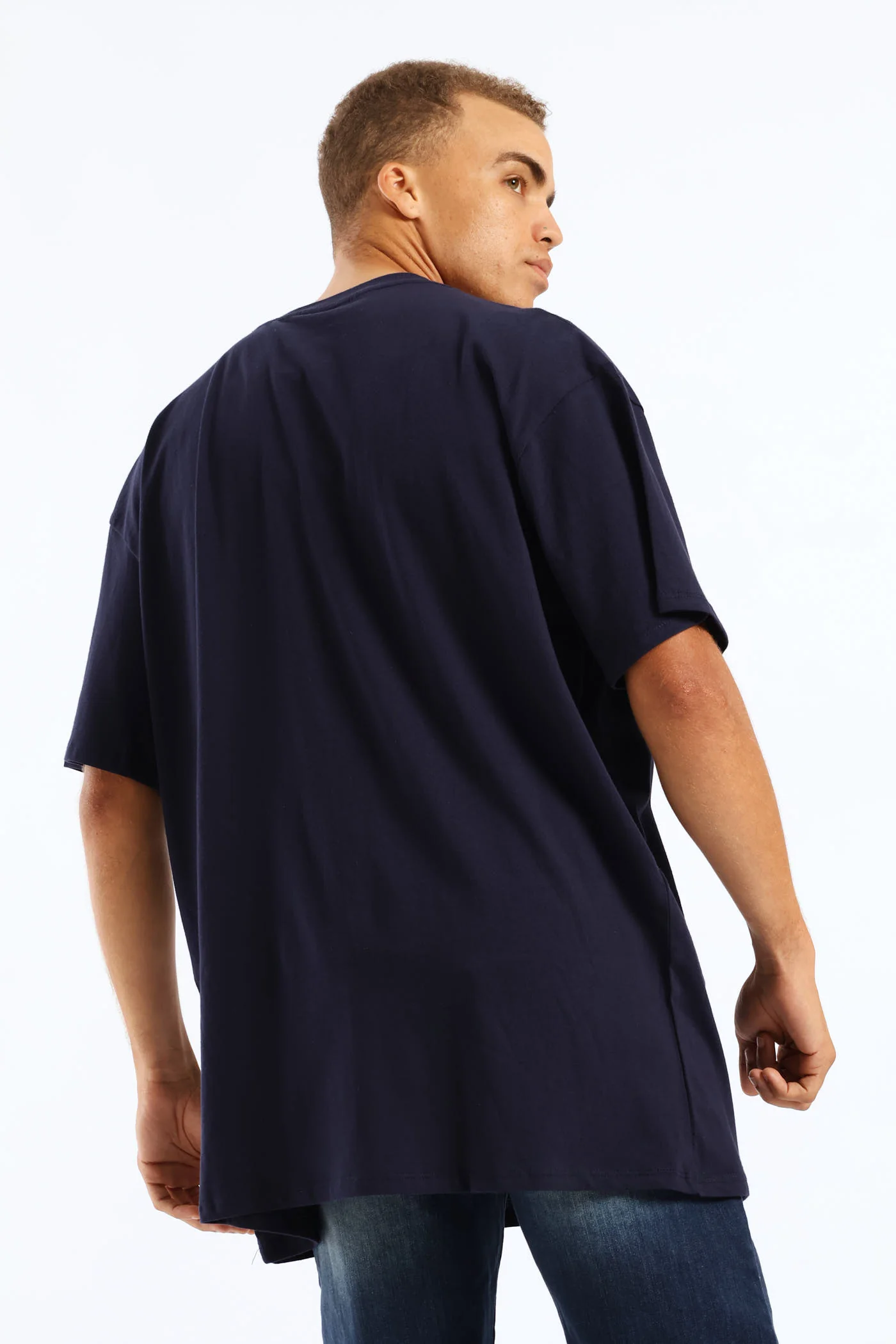 Gradient Logo Tee - Navy - Image 5