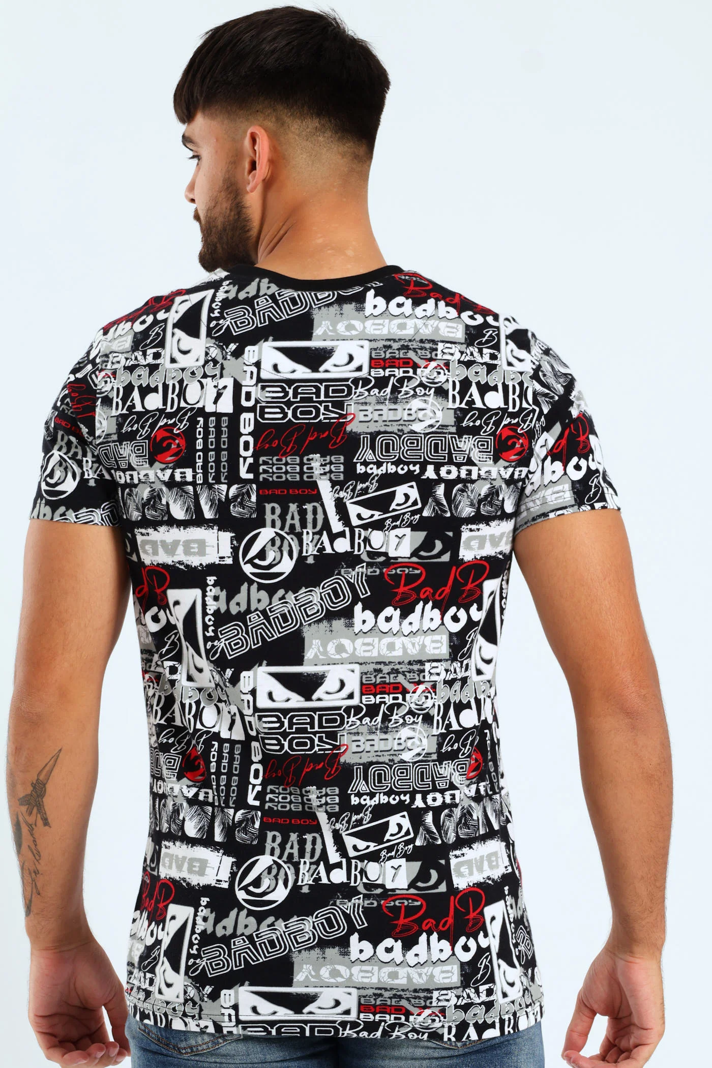 Graffiti Print Tee - Black - Image 3