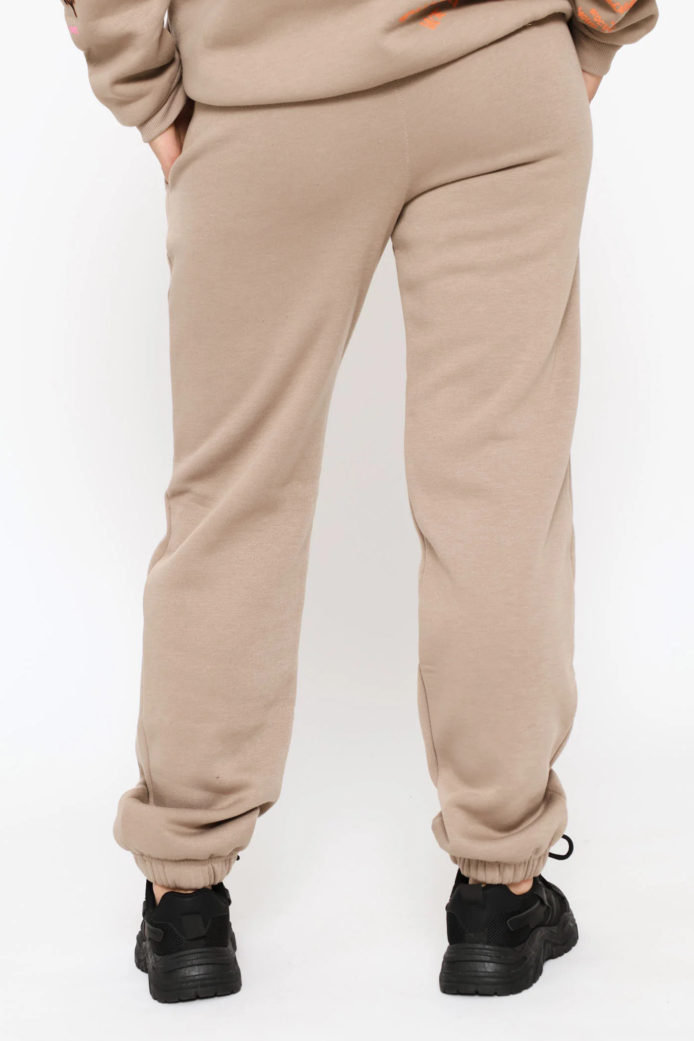 Graph Printed Jogger - Mocha - Image 5