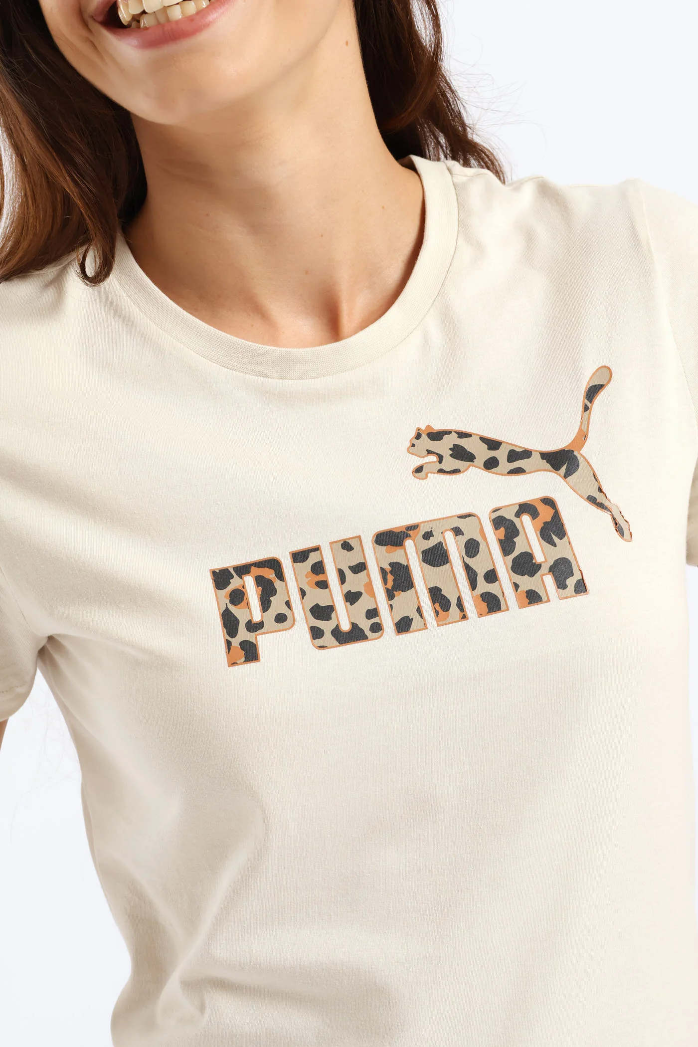 Graphic Animal Tee - Beige - Image 2