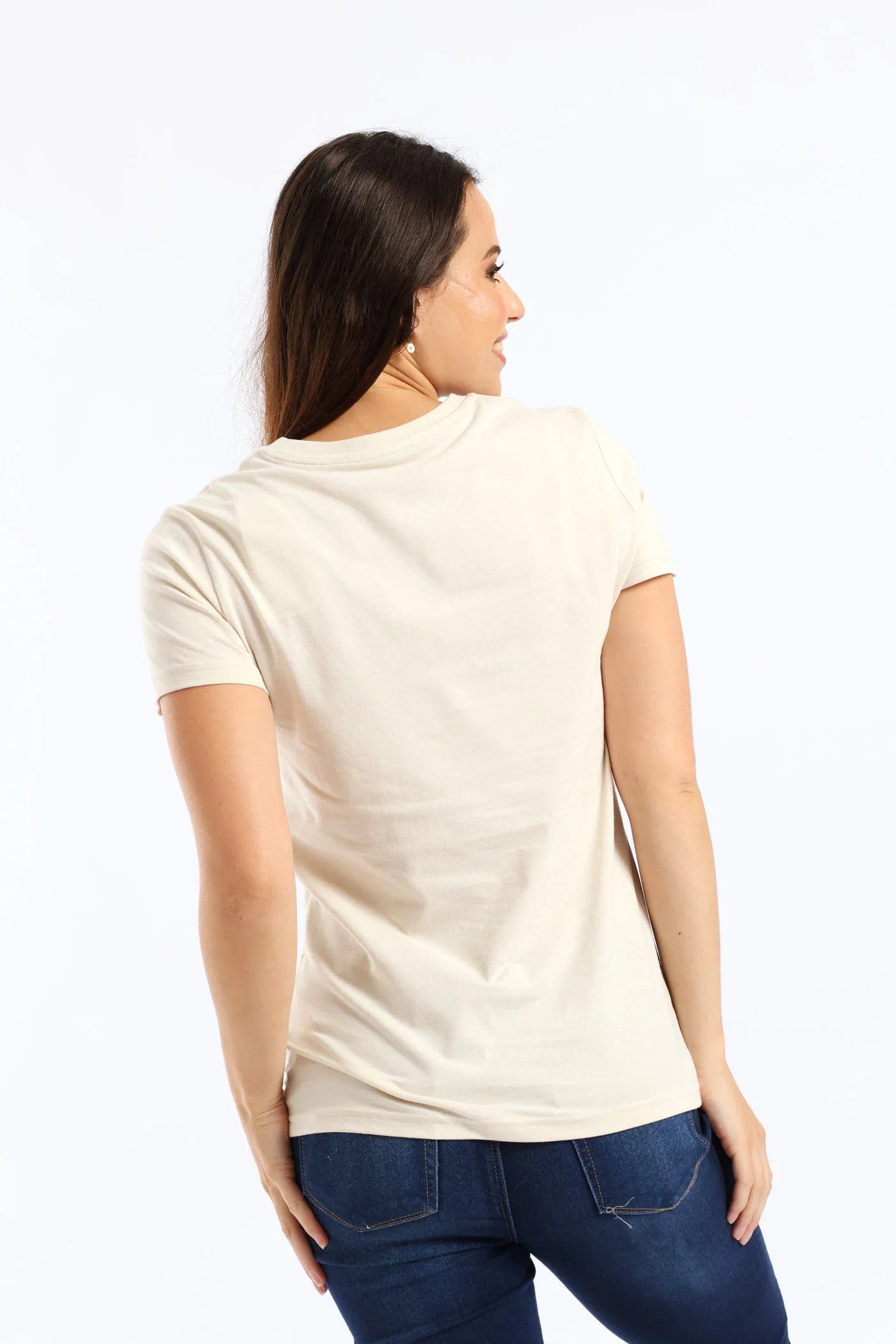 Graphic Animal Tee - Beige - Image 4
