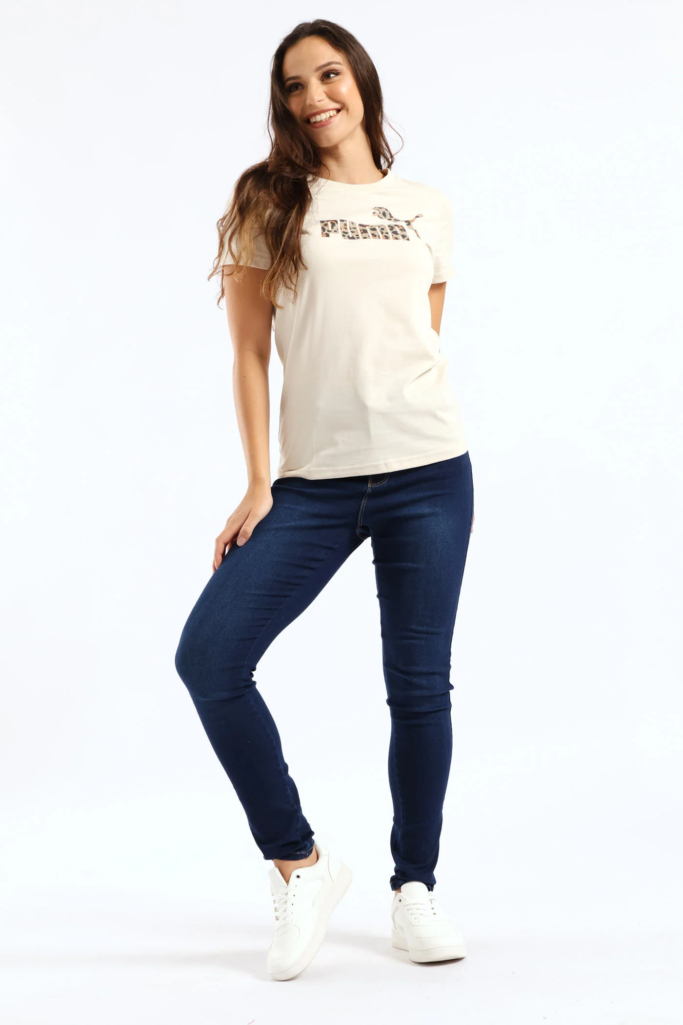 Graphic Animal Tee - Beige - Image 5