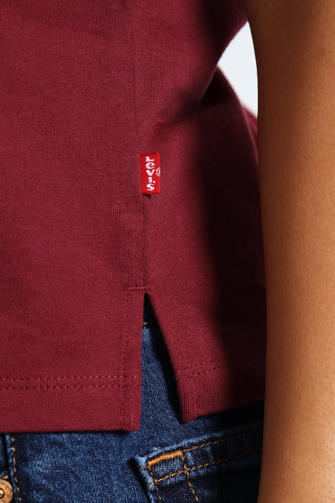 Graphic Boxy T-Shirt - Burgundy - Image 6