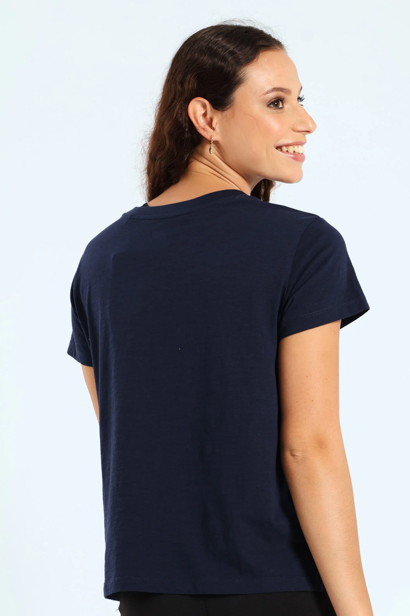 Graphic Boxy Tshirt - Navy - Image 4