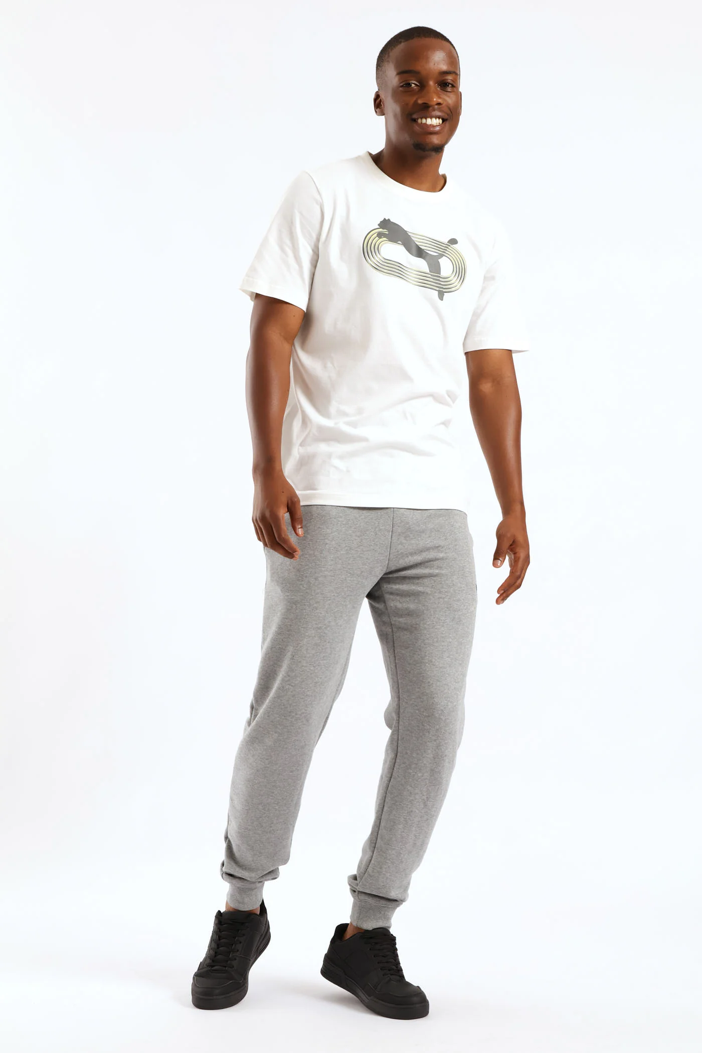 Graphic Circle Tee - White - Image 4