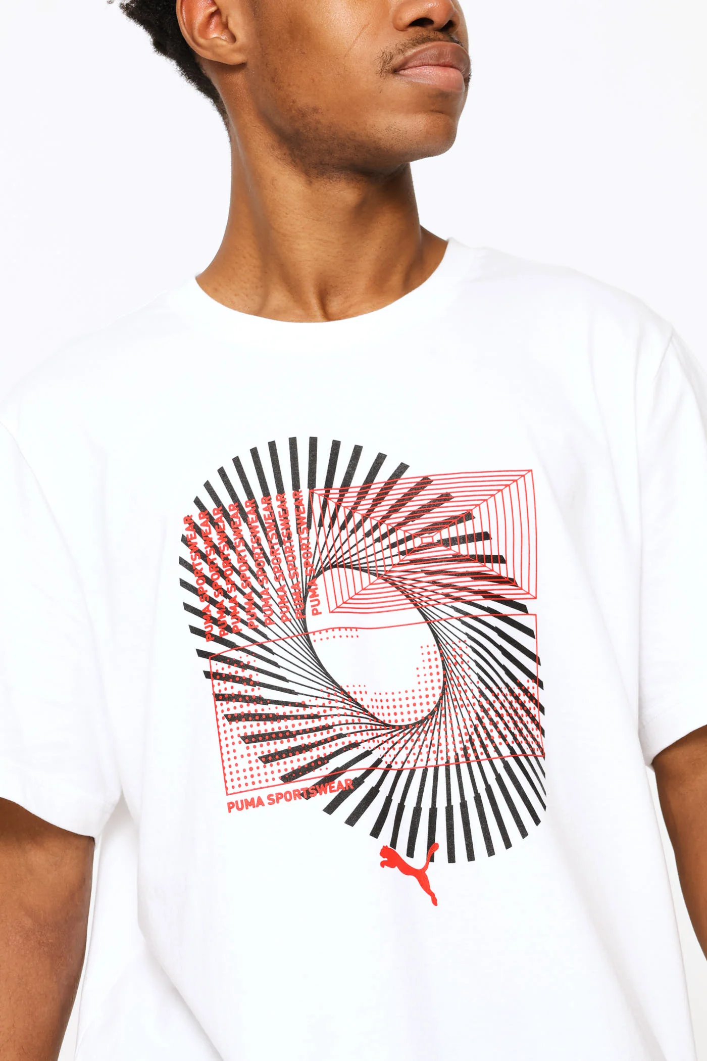 Graphic Circular Tee - White - Image 2