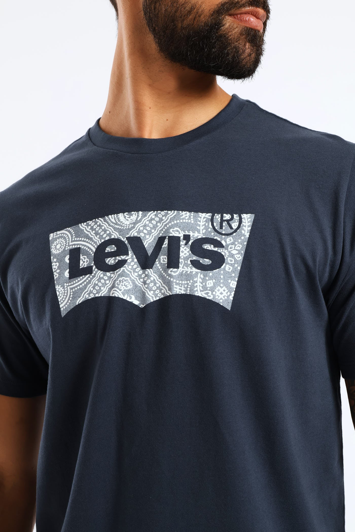 Graphic Crewneck Tee - Navy - Image 2