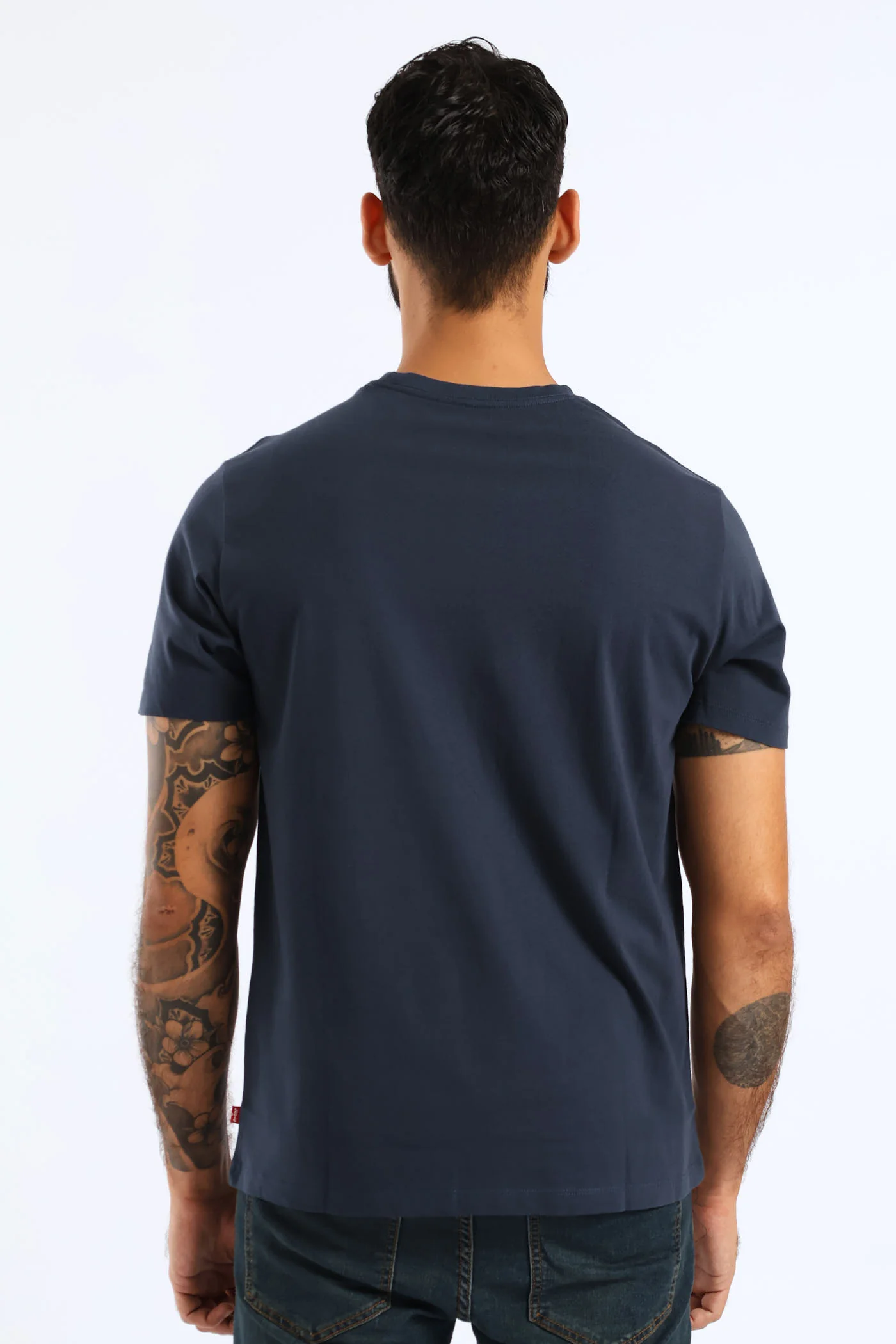 Graphic Crewneck Tee - Navy - Image 4