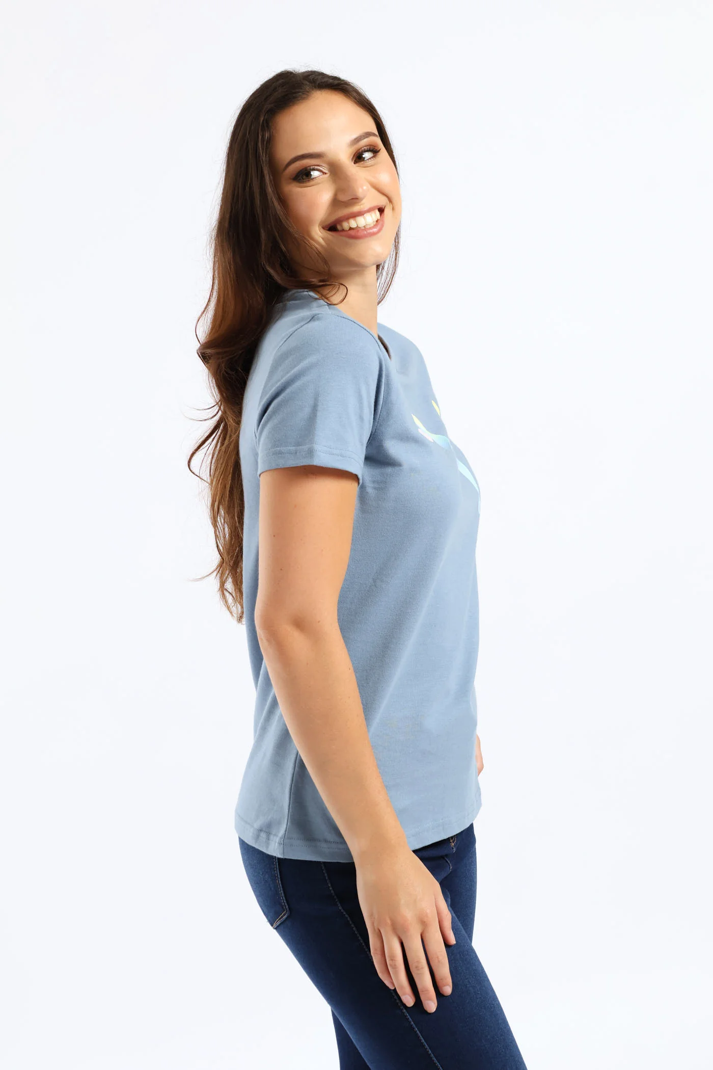 Graphic Gradient Tee - Blue - Image 4