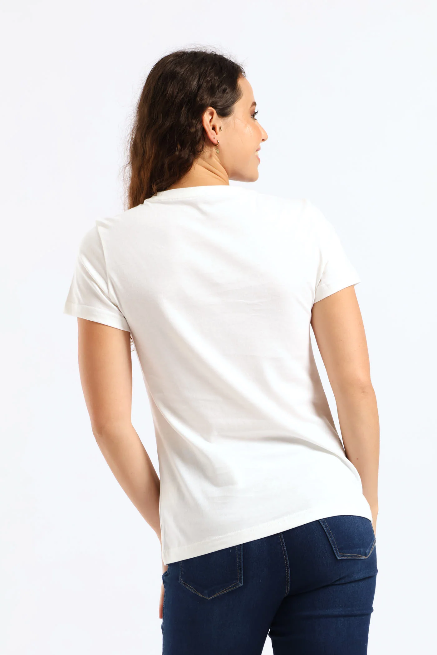 Graphic Gradient Tee - White - Image 4