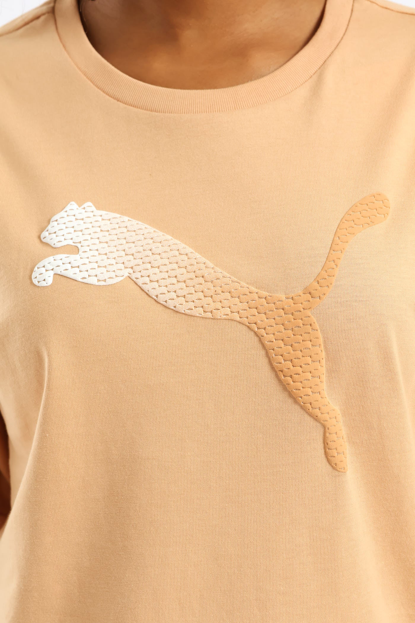 Graphic Relaxed Tee - Beige - Image 2
