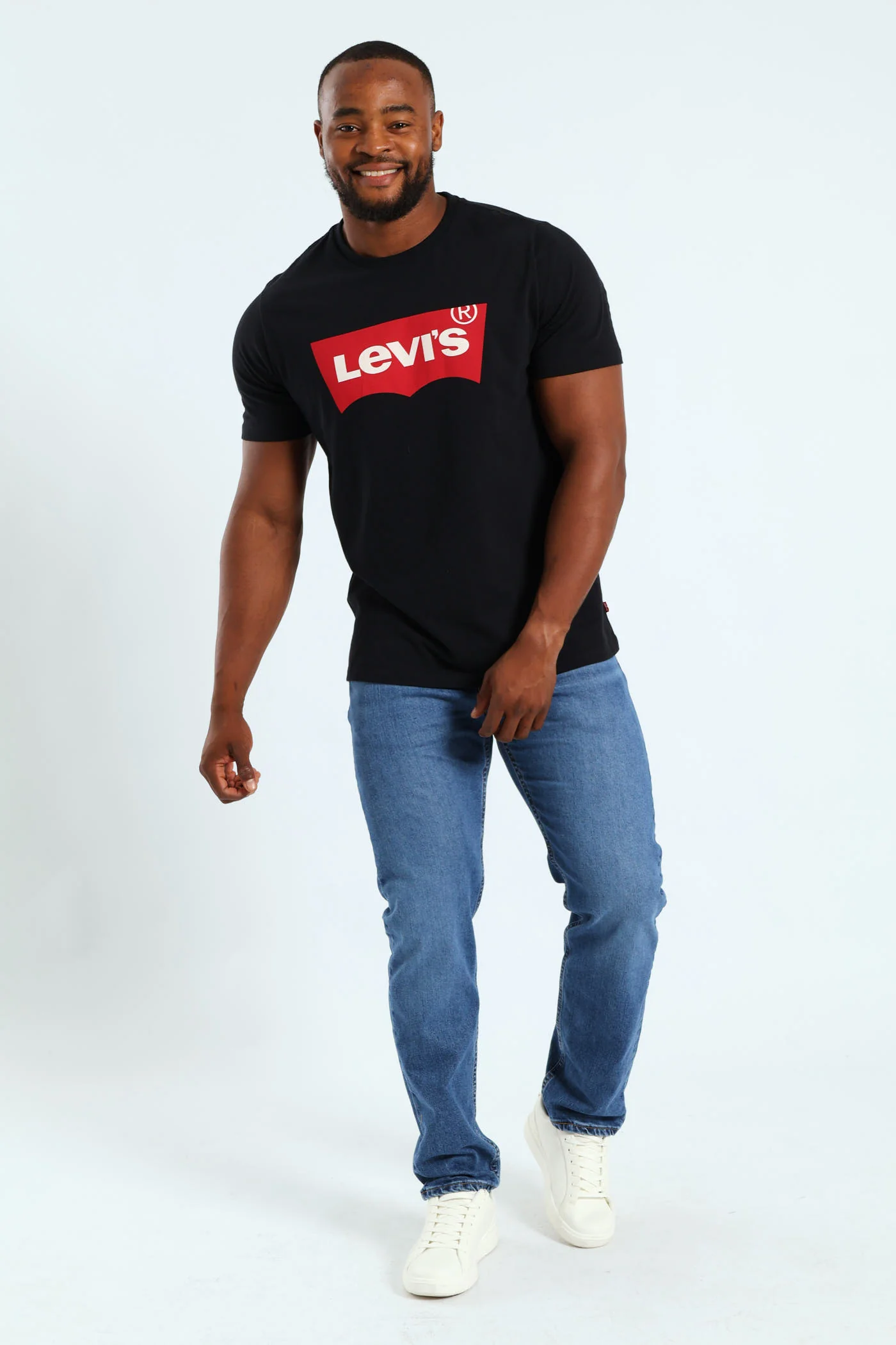 Set-In Neck HM Graphic Tee - Black - Image 5