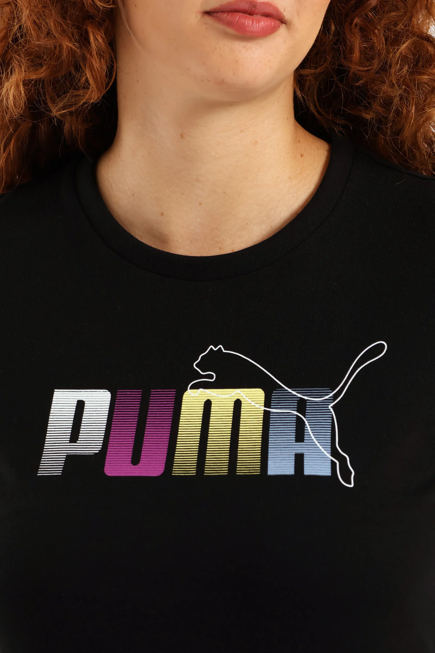Graphic Stacked Tee - Black - Image 2