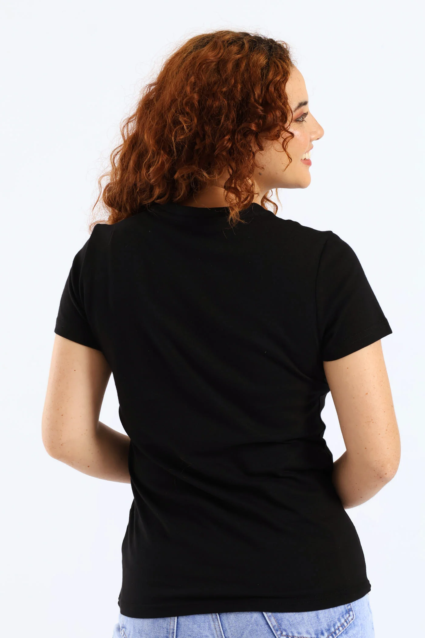Graphic Stacked Tee - Black - Image 4