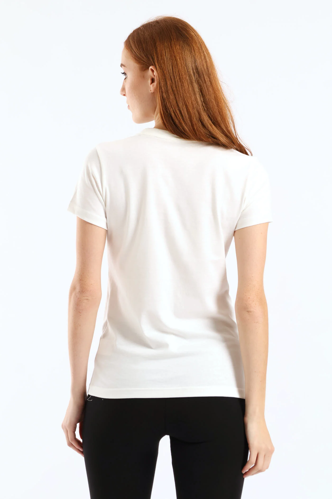 Graphic Stacked Tee - White - Image 4