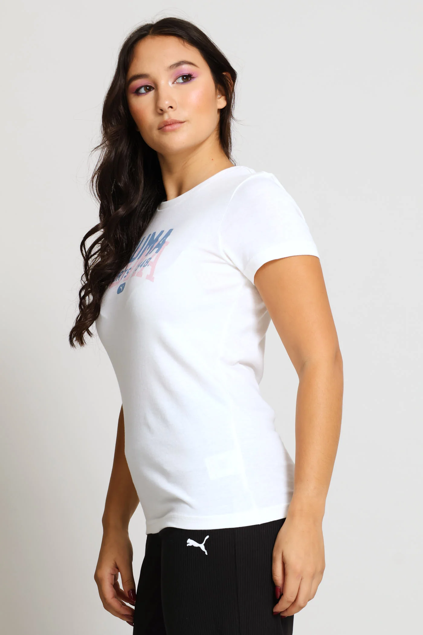 Graphic Varsity Tee - White - Image 3