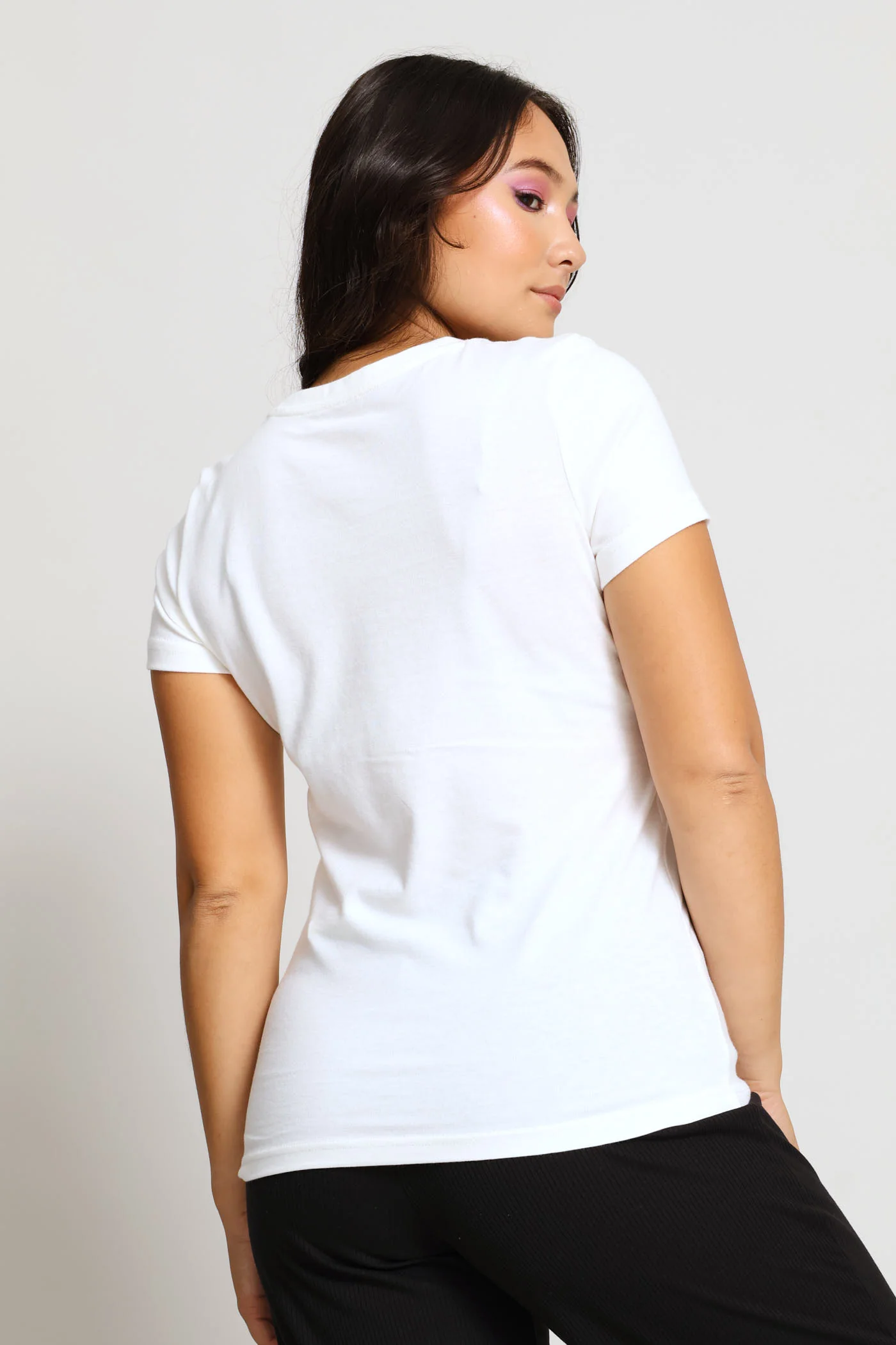 Graphic Varsity Tee - White - Image 4