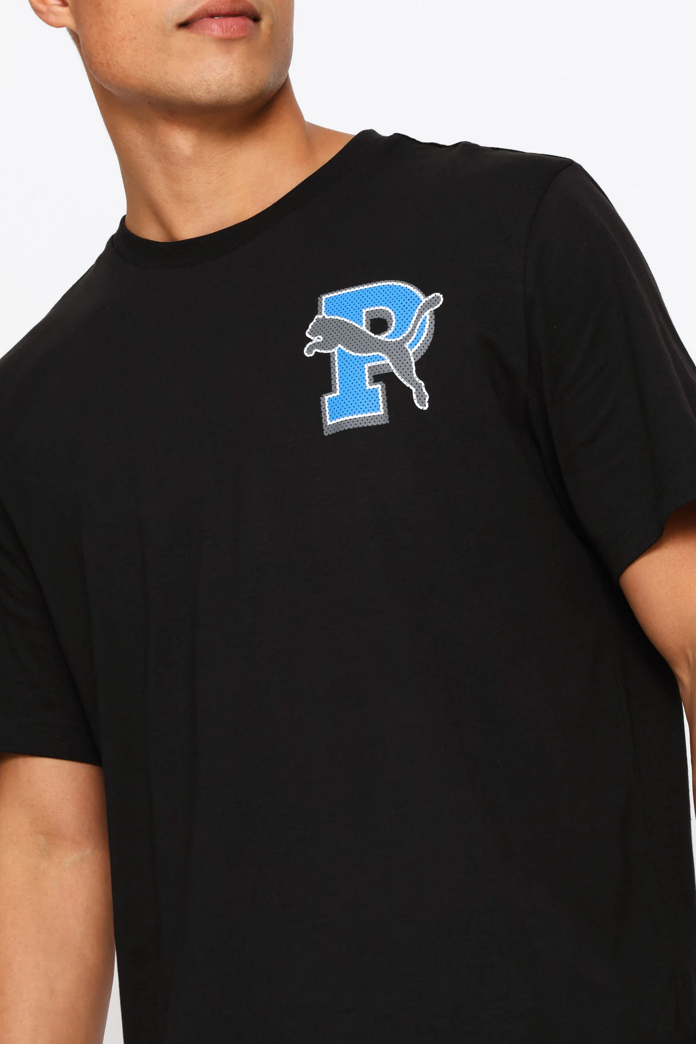Graphic Vasity Tee - Black - Image 4
