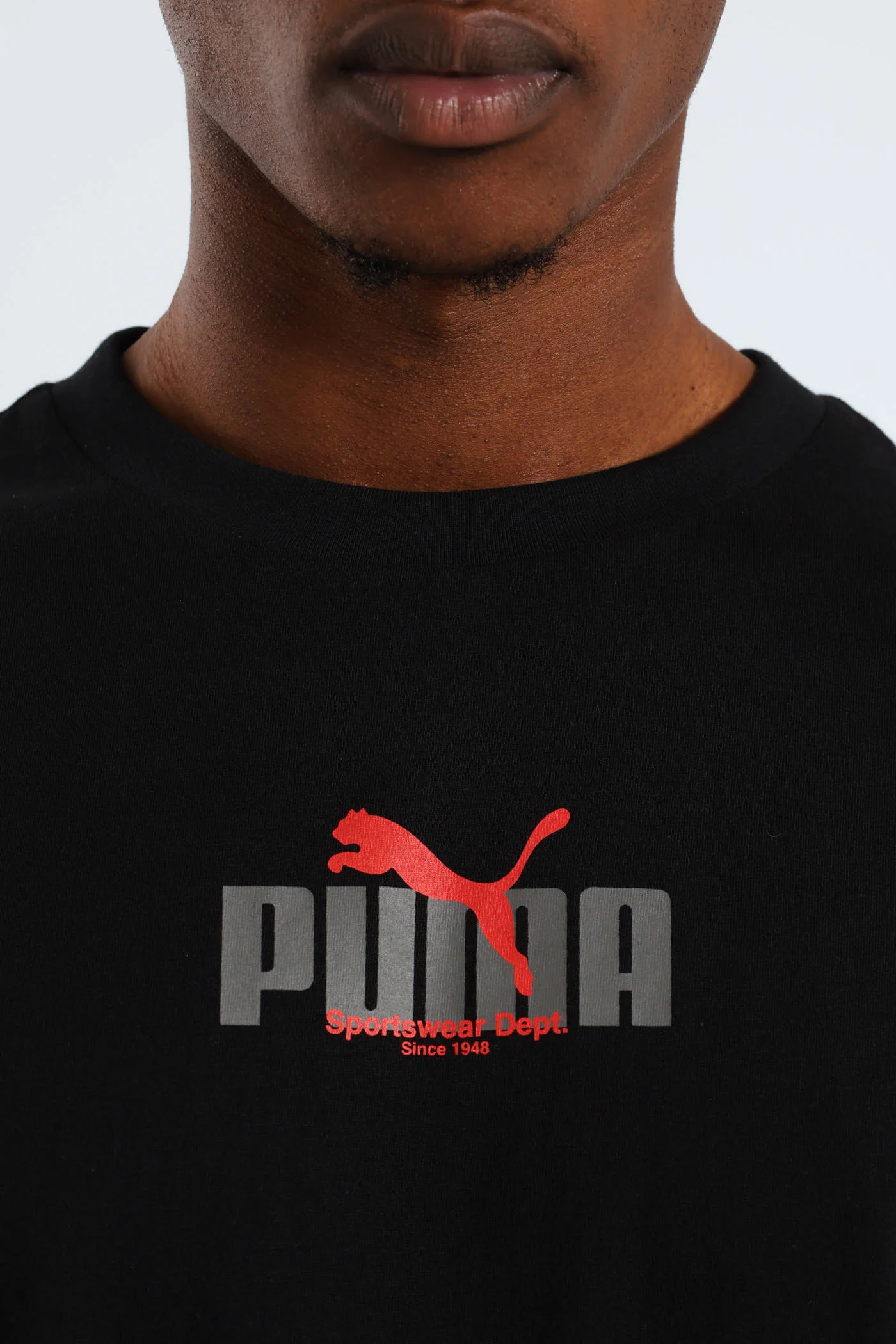 Graphic Wording Tee - Black - Image 2
