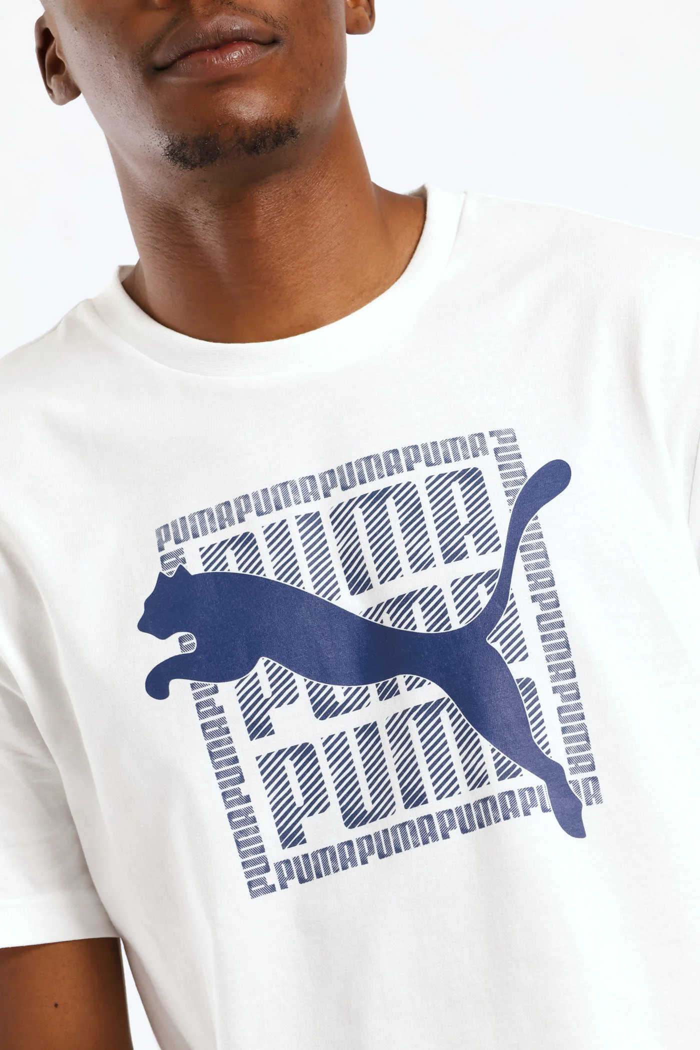 Graphic Wording Tee - White - Image 2