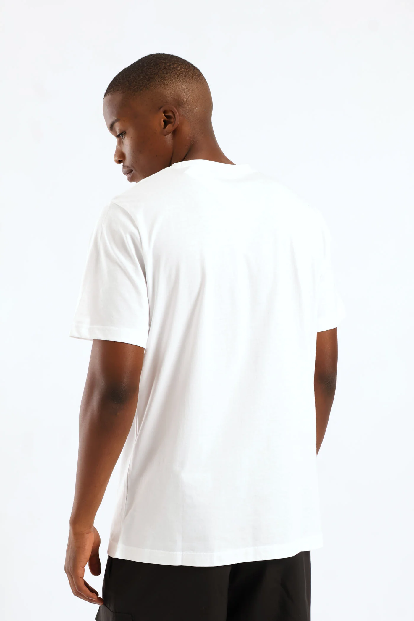 Graphic Wording Tee - White - Image 3