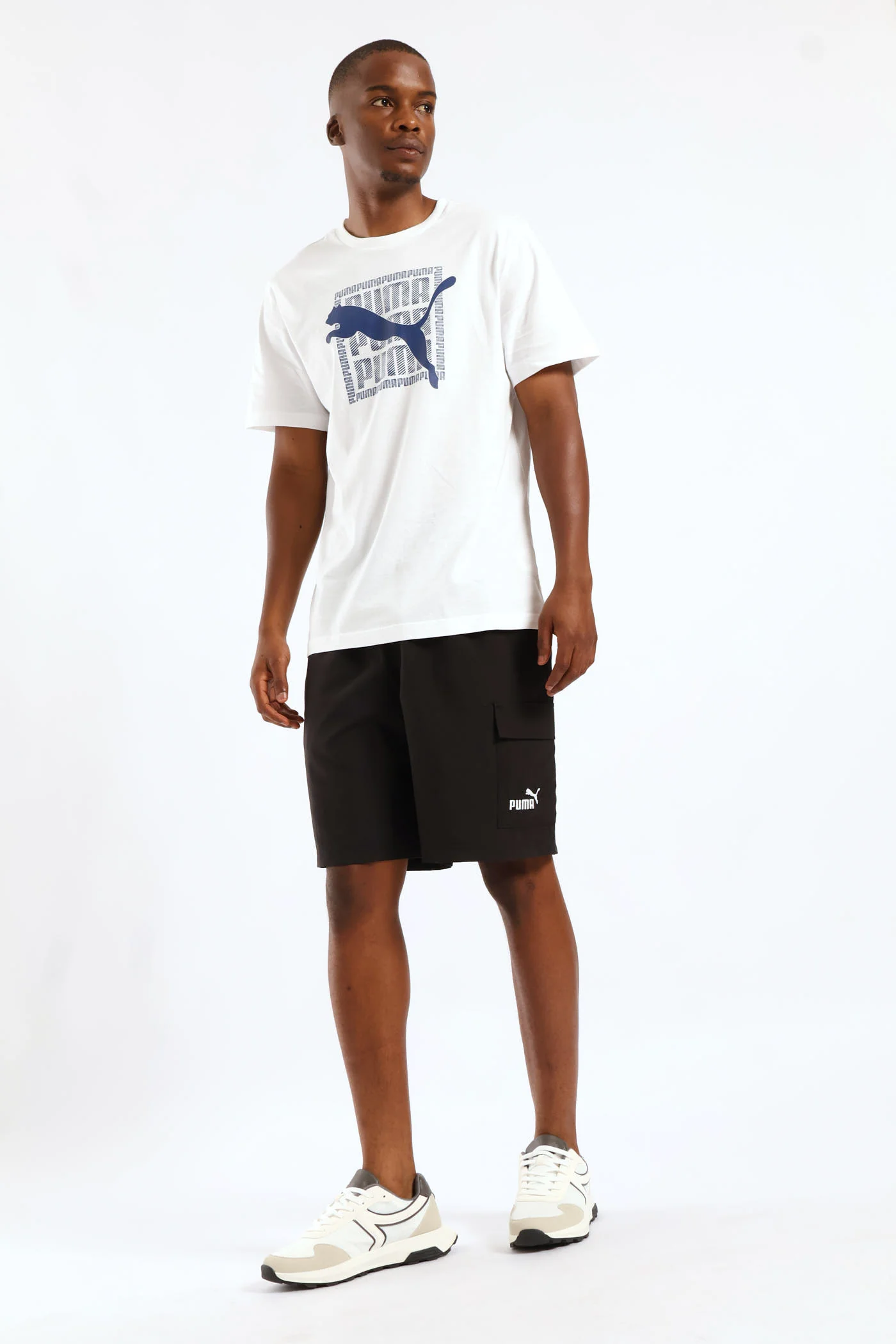 Graphic Wording Tee - White - Image 4