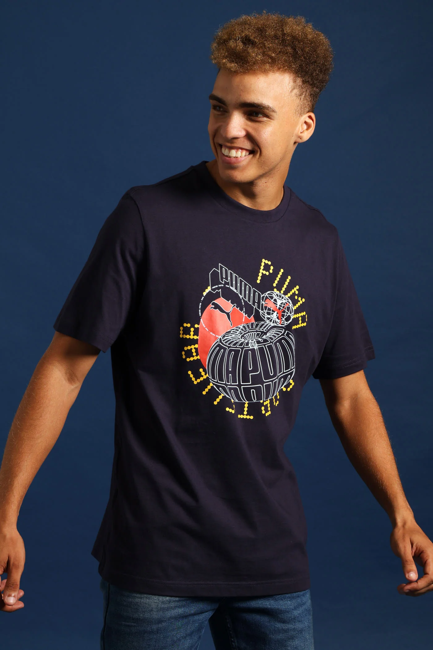 Graphics Execution Tee - Navy - Image 4