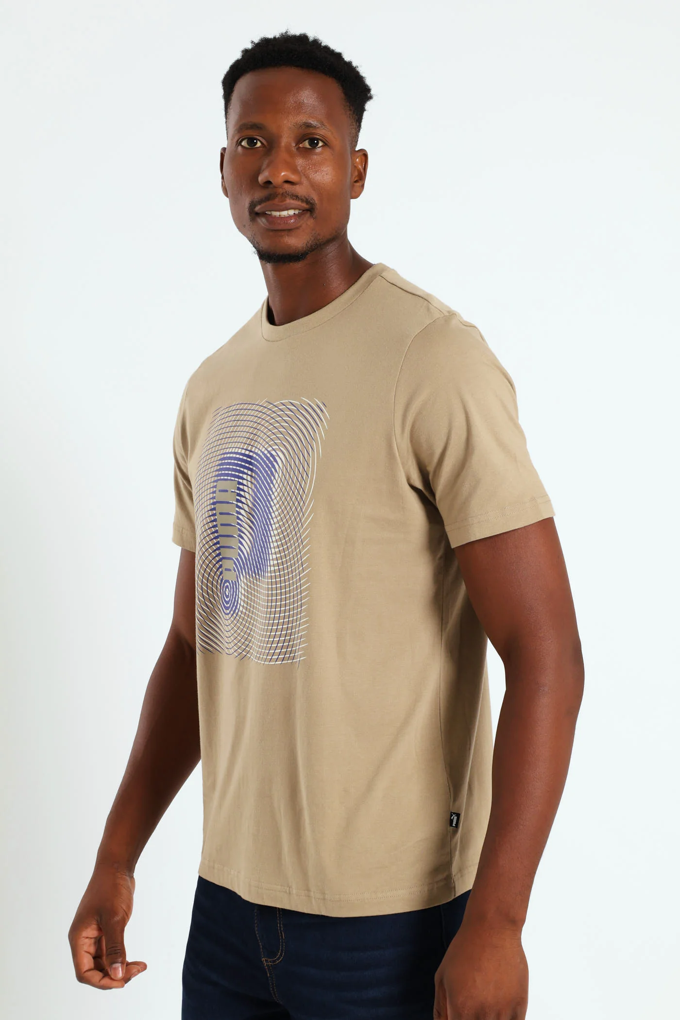 Graphics Execution Tee - Taupe - Image 2