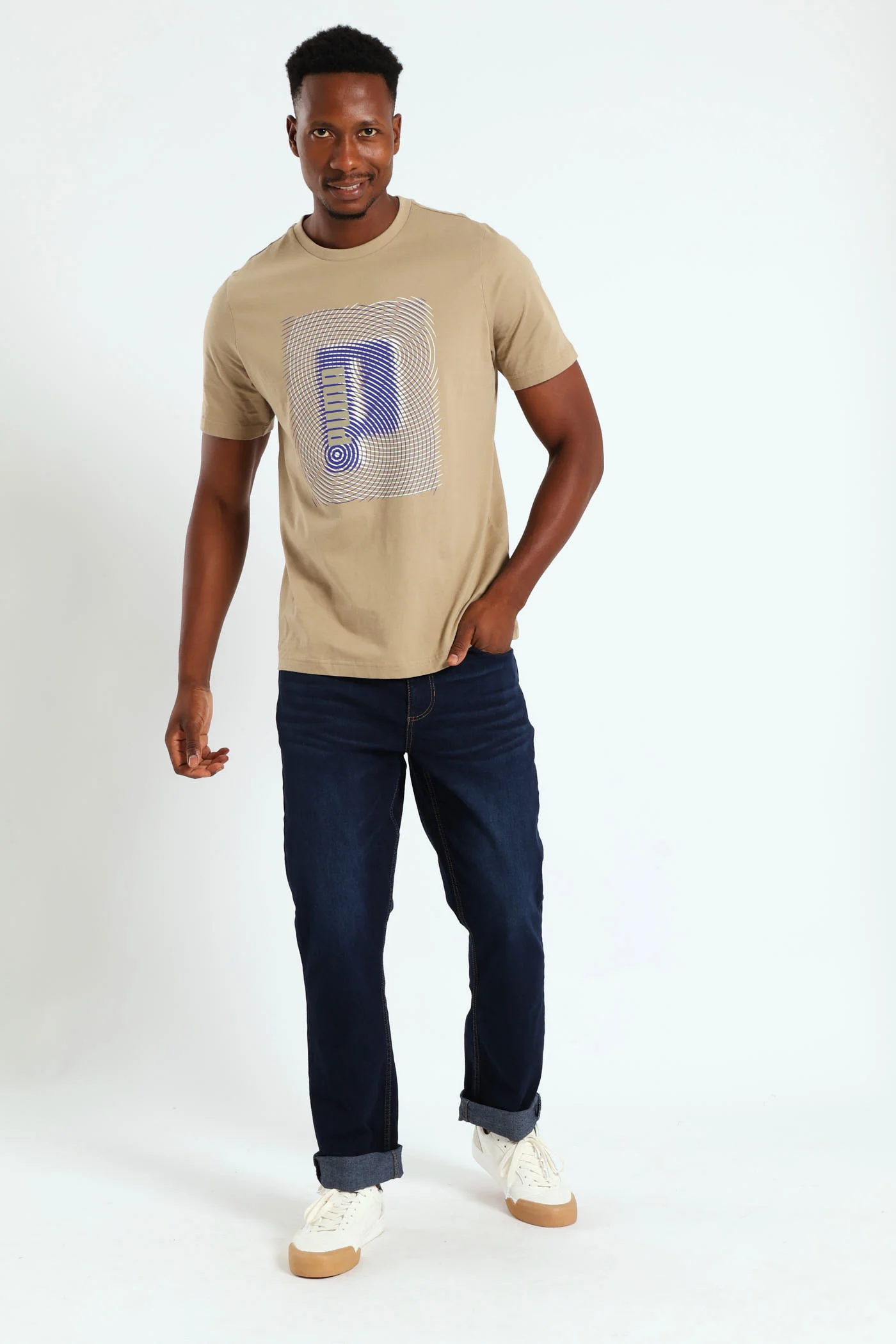 Graphics Execution Tee - Taupe - Image 3