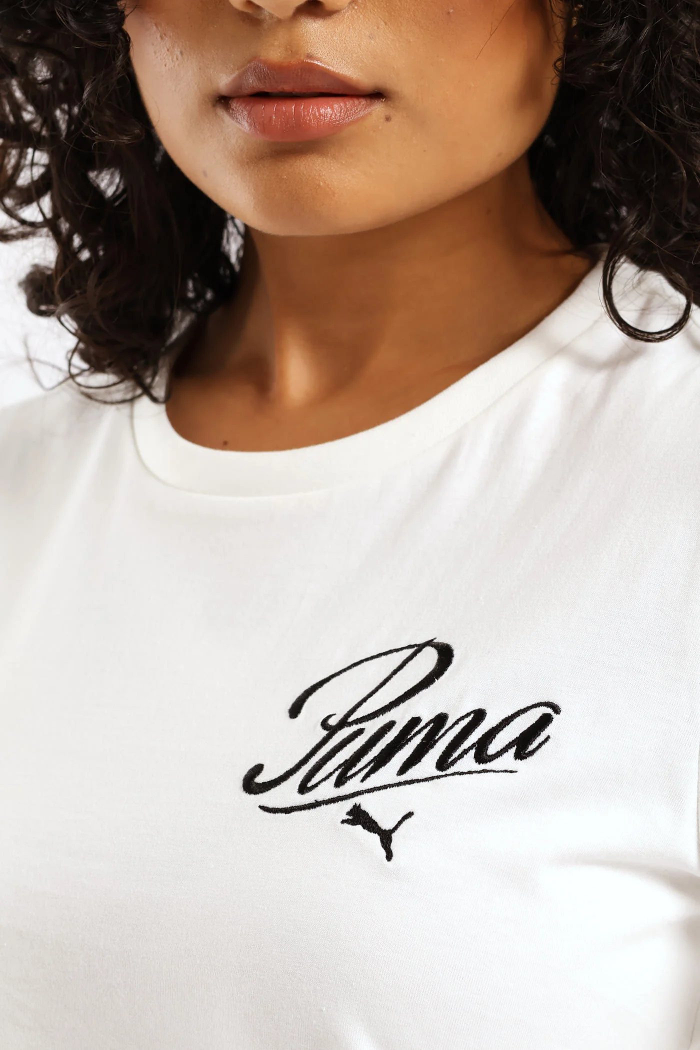 Graphics Floral Cat Logo Tee - White - Image 2