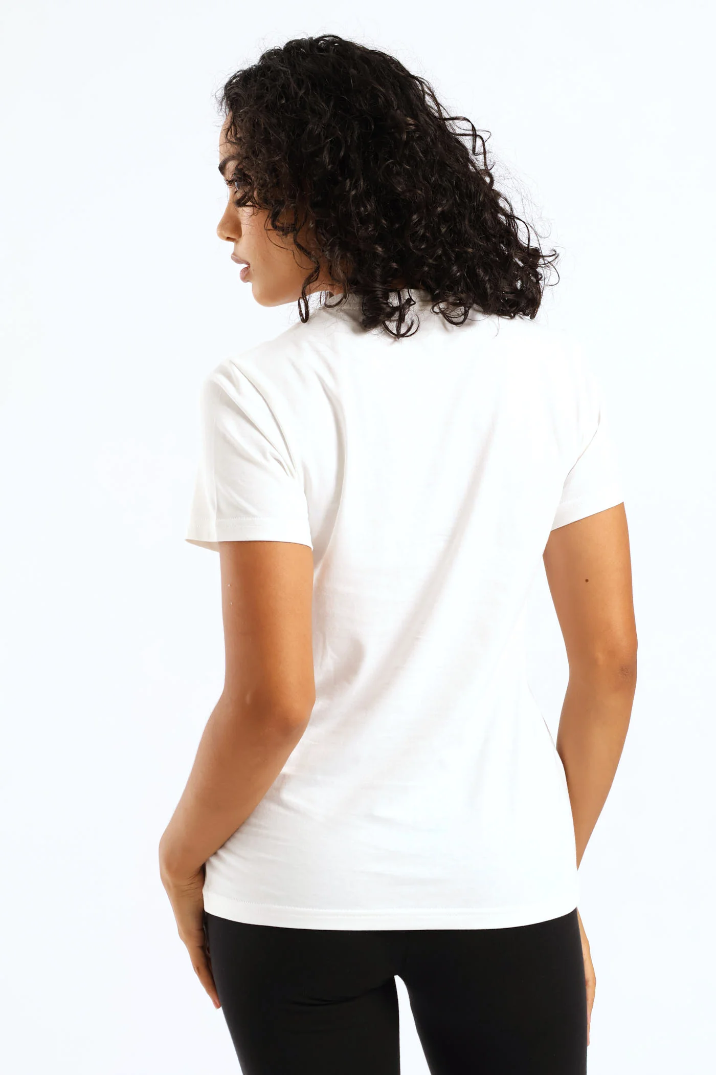 Graphics Floral Cat Logo Tee - White - Image 4