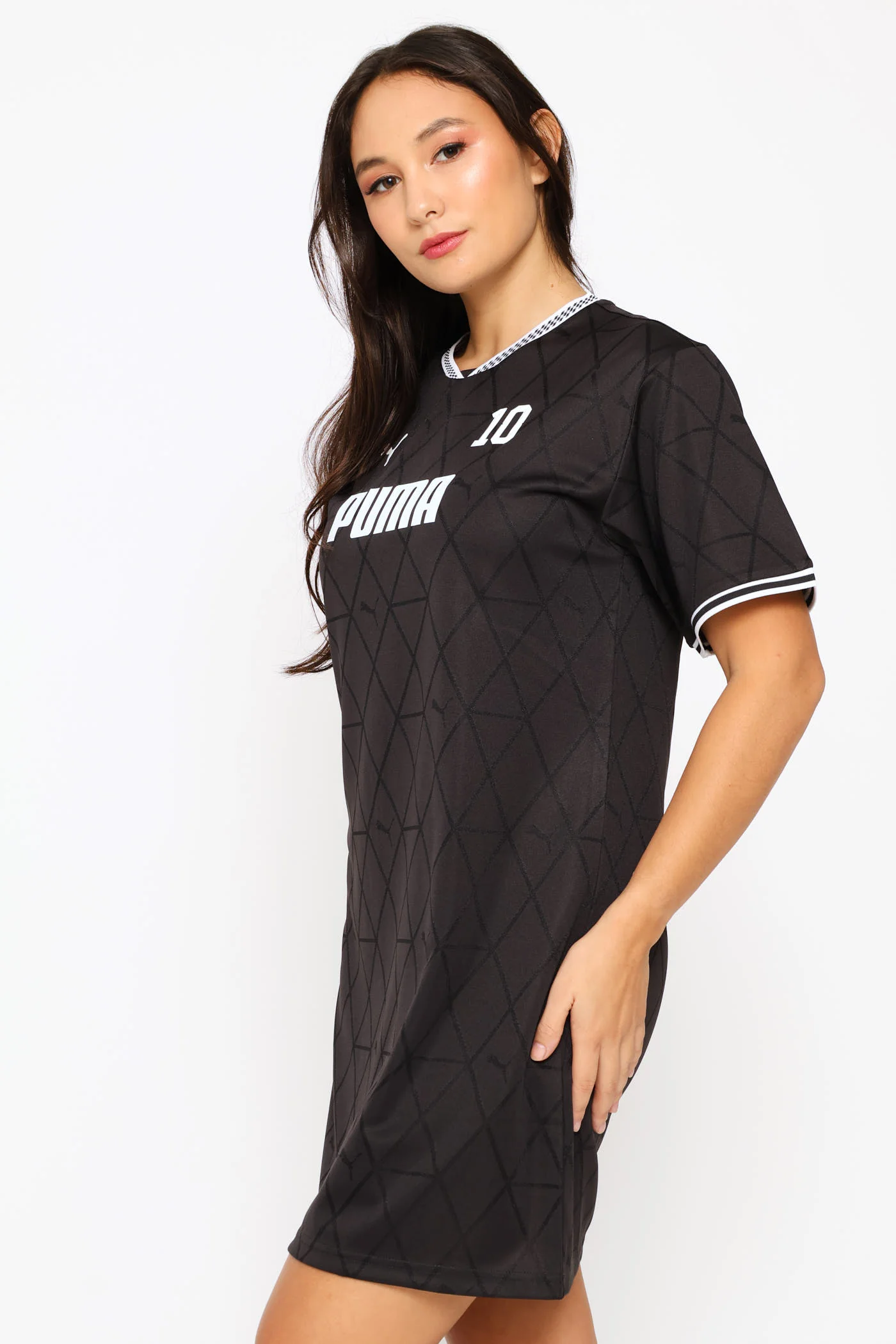 Graphics Logo Tee Dress - Black - Image 4