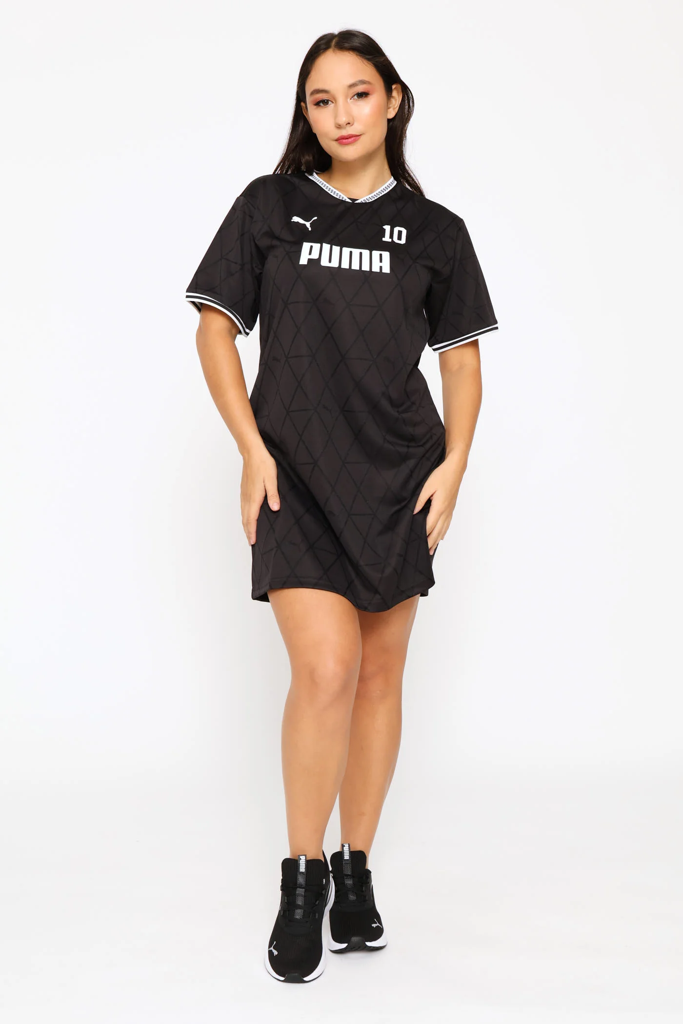 Graphics Logo Tee Dress - Black - Image 5