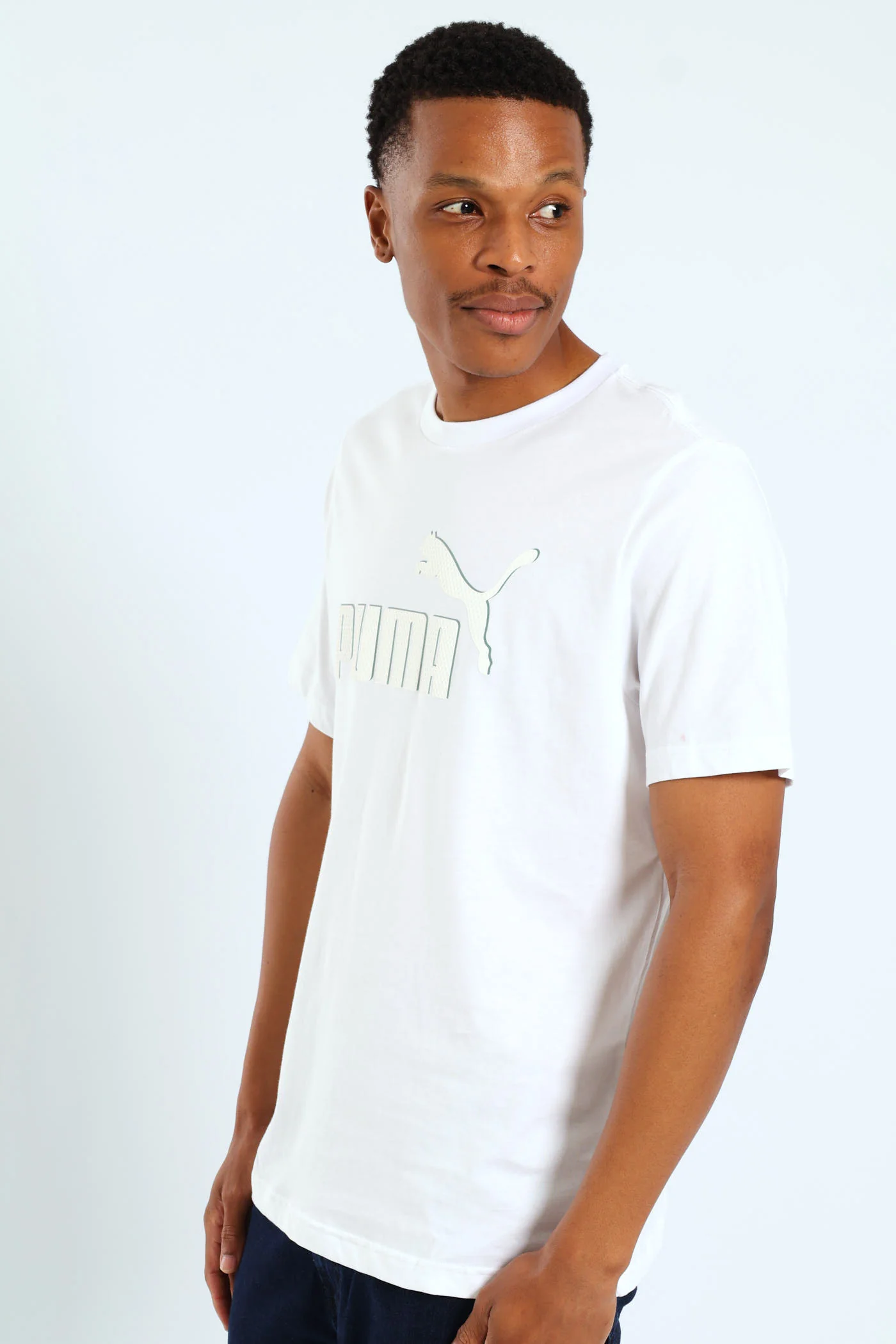 Graphics Rubber Print Tee - White - Image 3