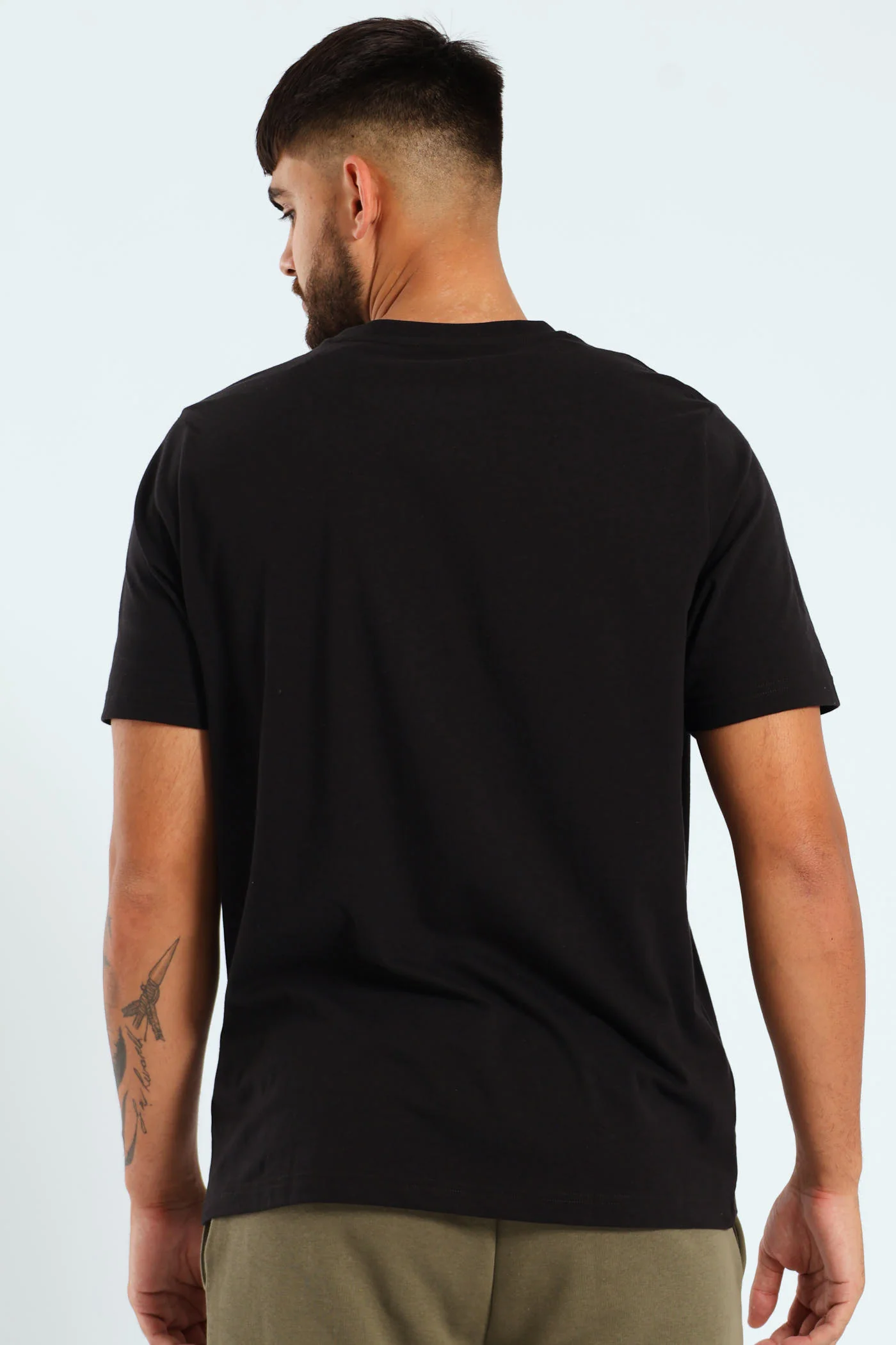 Graphics Wording Tee - Black - Image 3