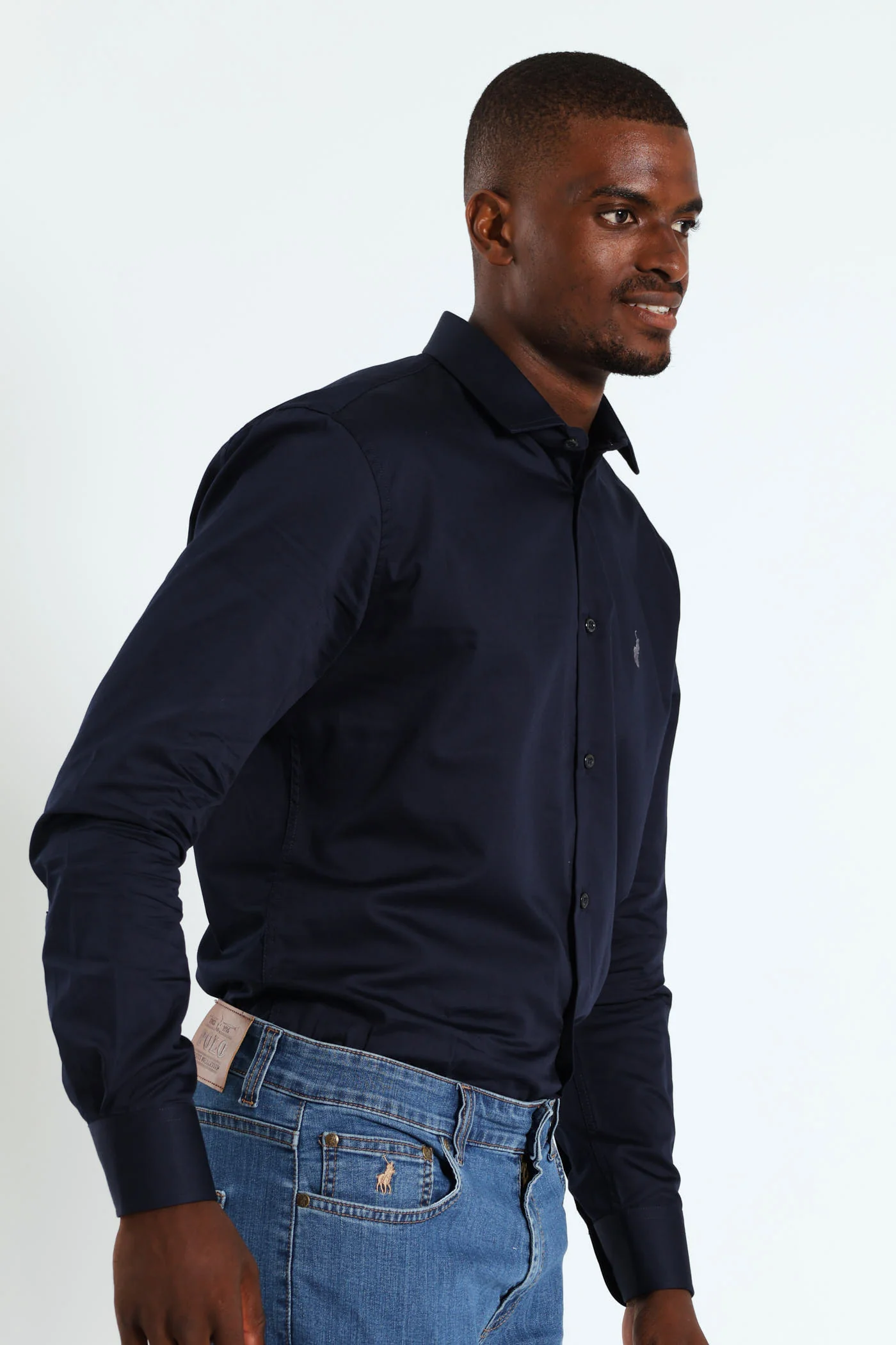 Greig Shirt - Navy - Image 3