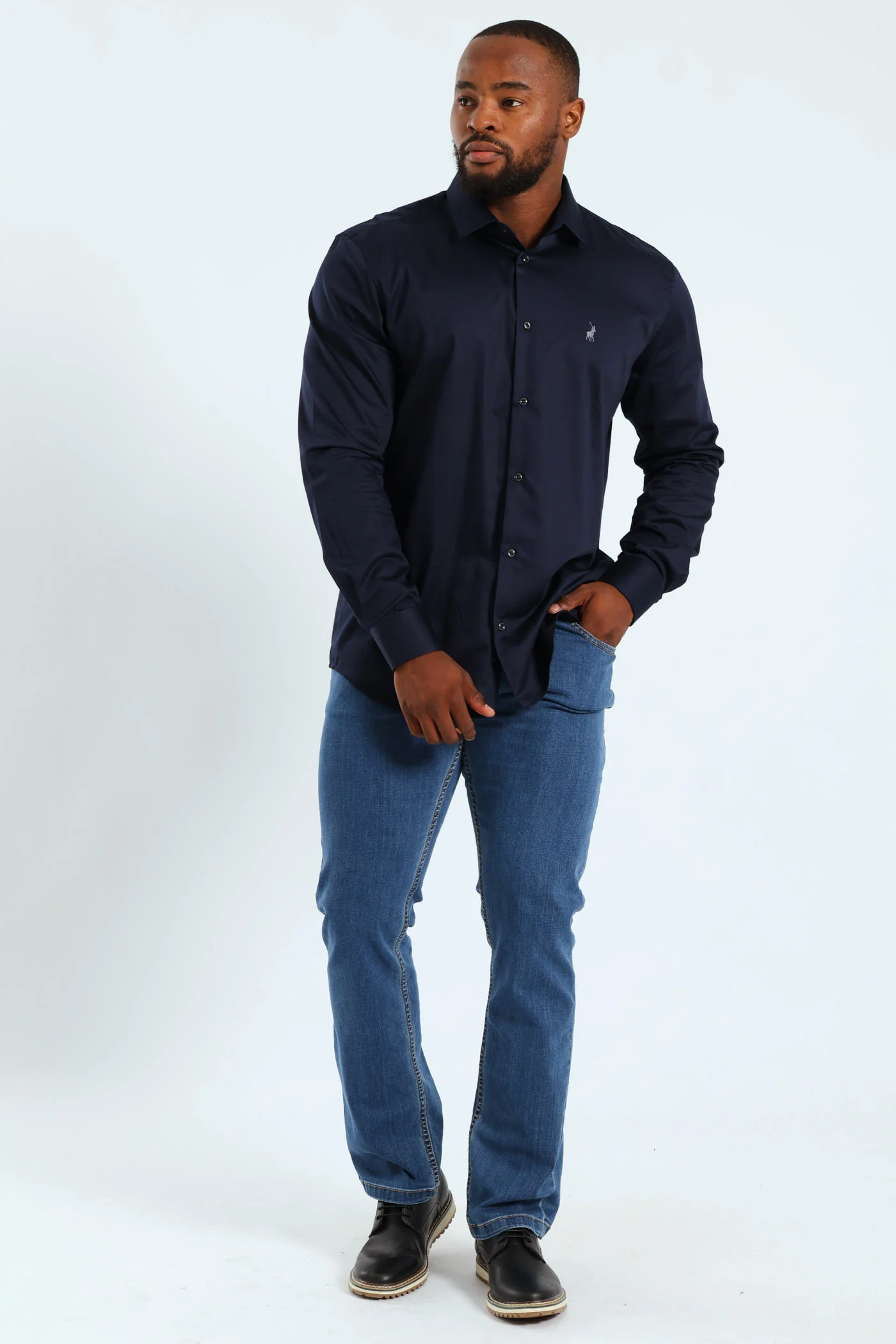 Greig Shirt - Navy - Image 6