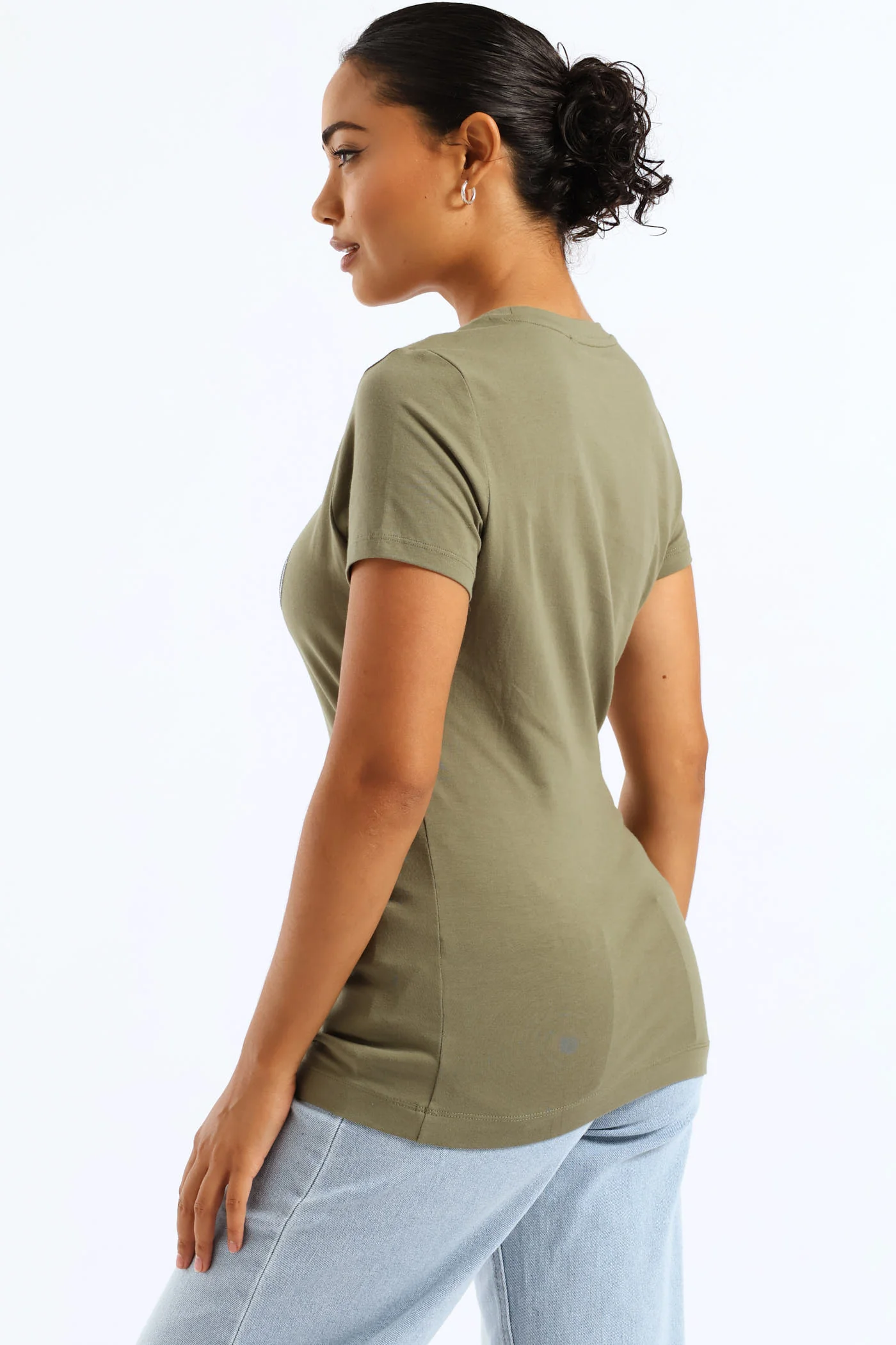 Guess Logo Tee - Green - Image 5