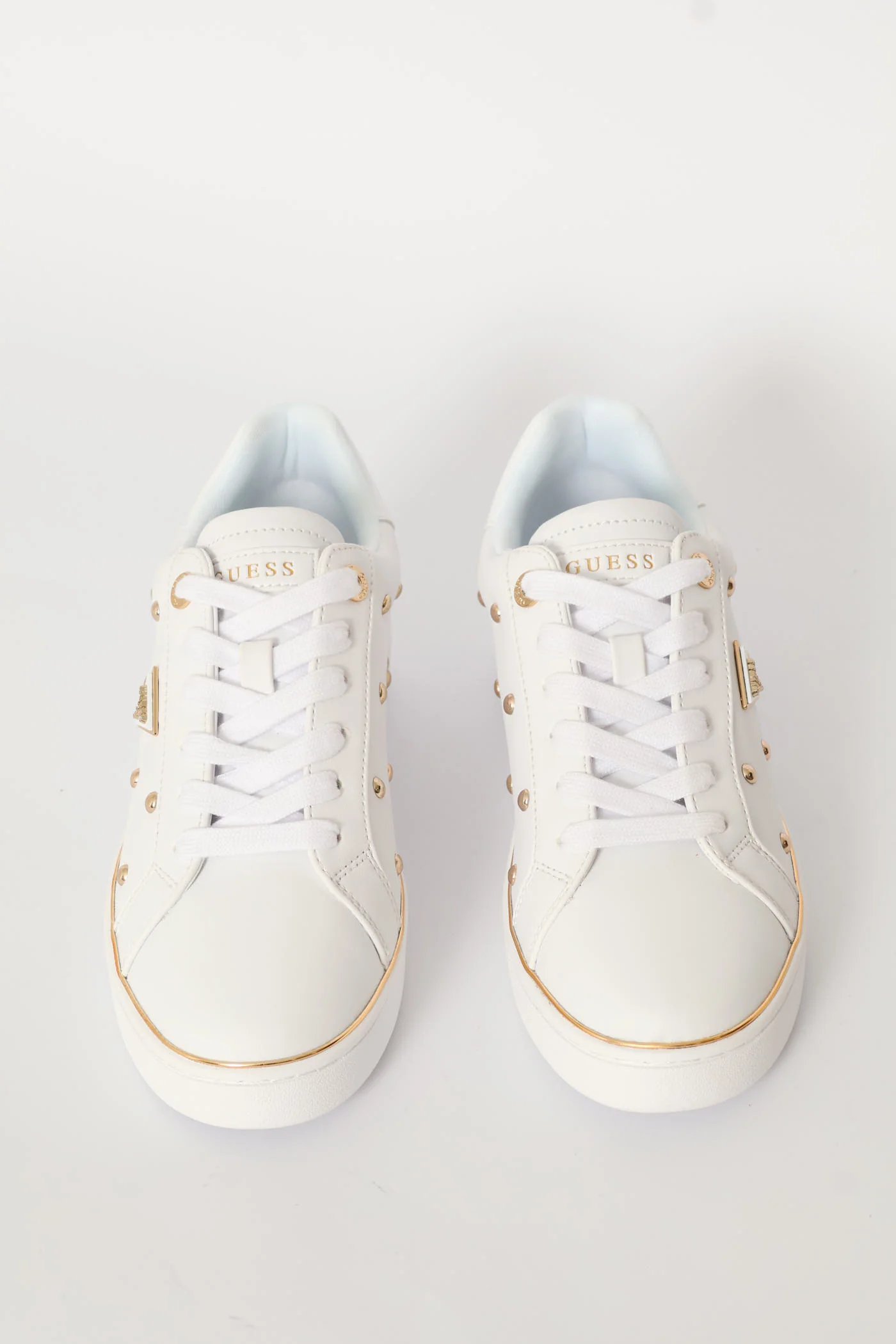 Studded Pu Sneaker - White - Image 6
