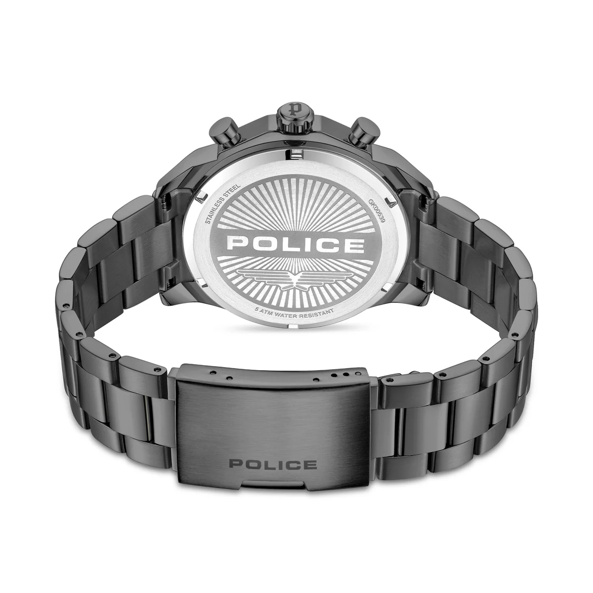 Gunmetal Case & Green Dial Watch With Gunmetal Strap - Image 3