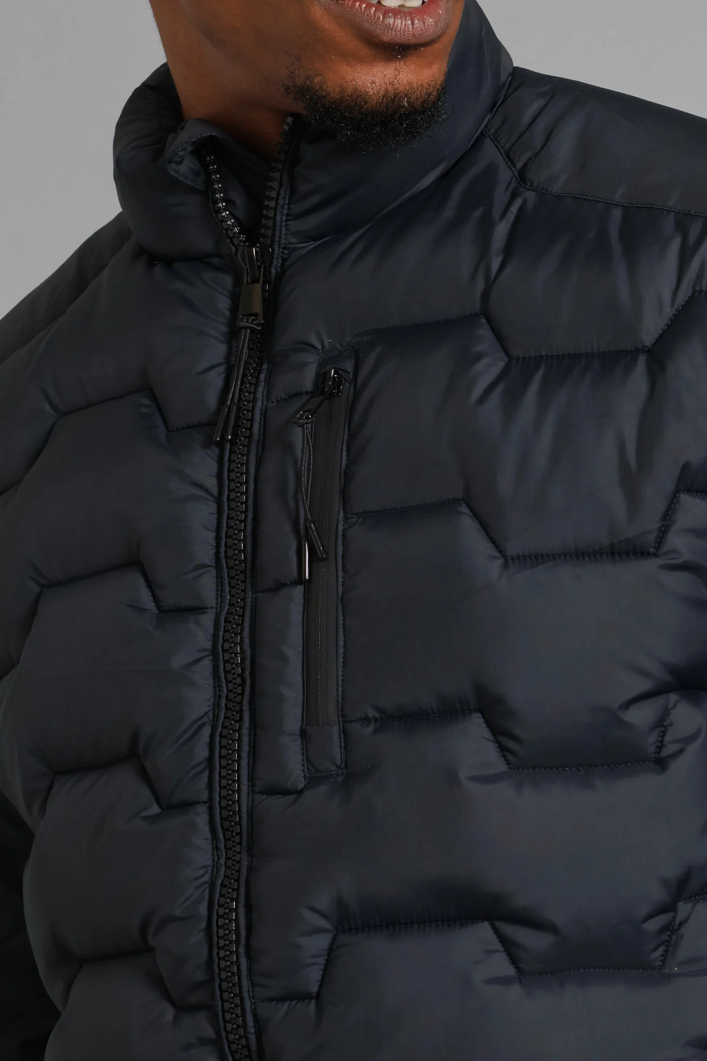 Gunmetal Panel Puffer Jacket - Gunmetal - Image 2