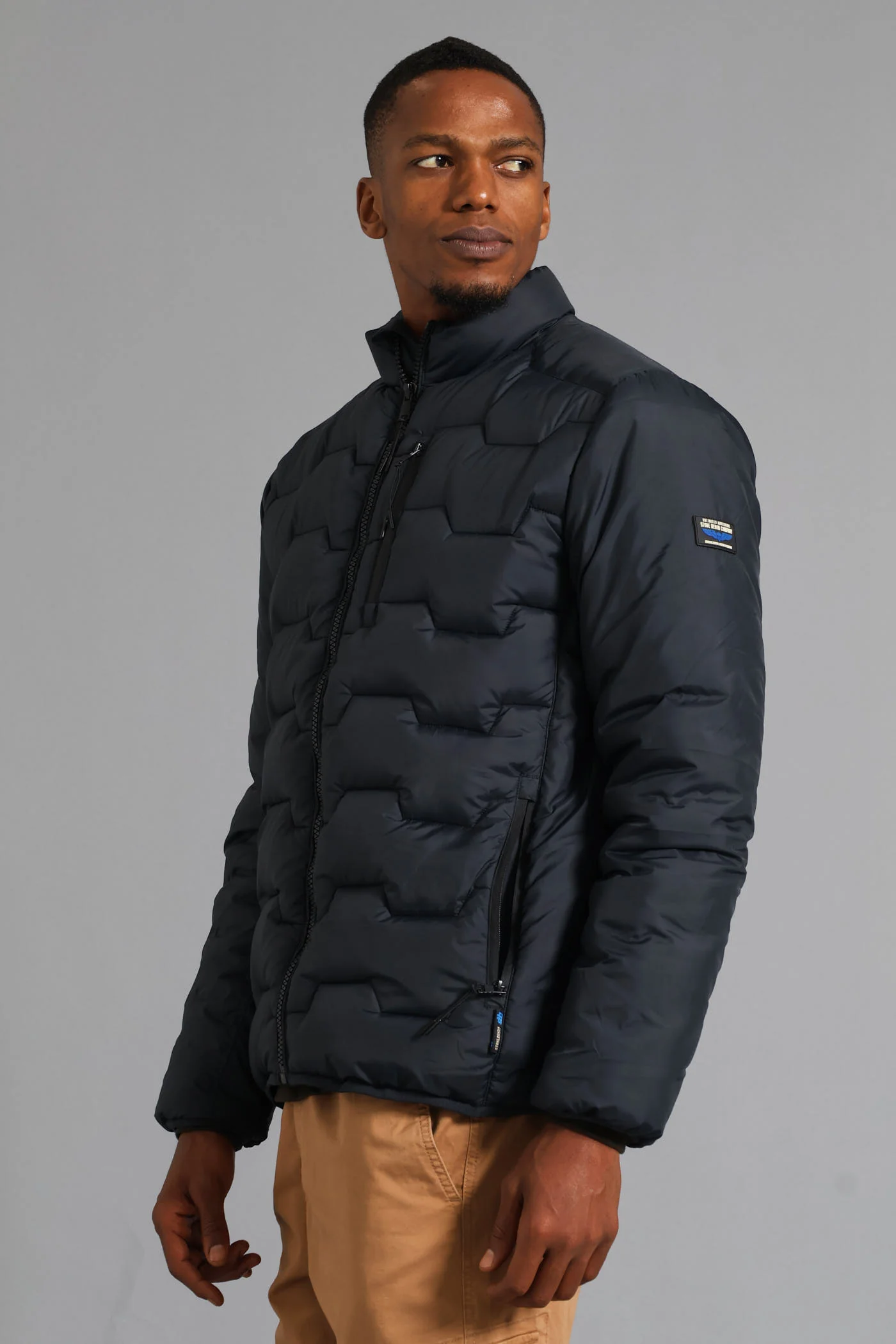 Gunmetal Panel Puffer Jacket - Gunmetal - Image 4