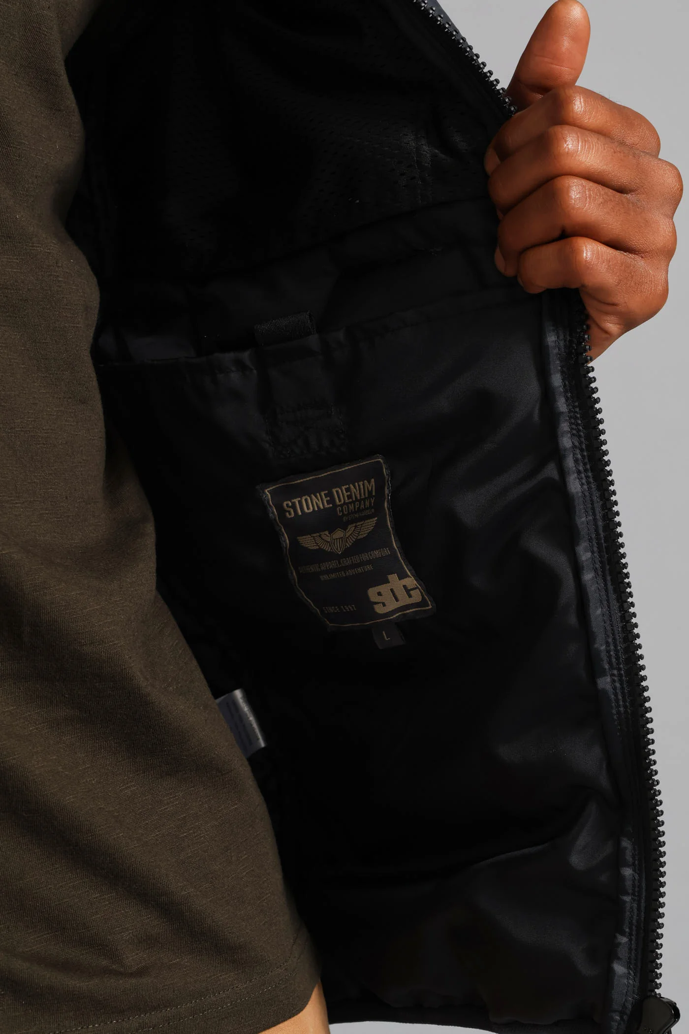 Gunmetal Panel Puffer Jacket - Gunmetal - Image 8