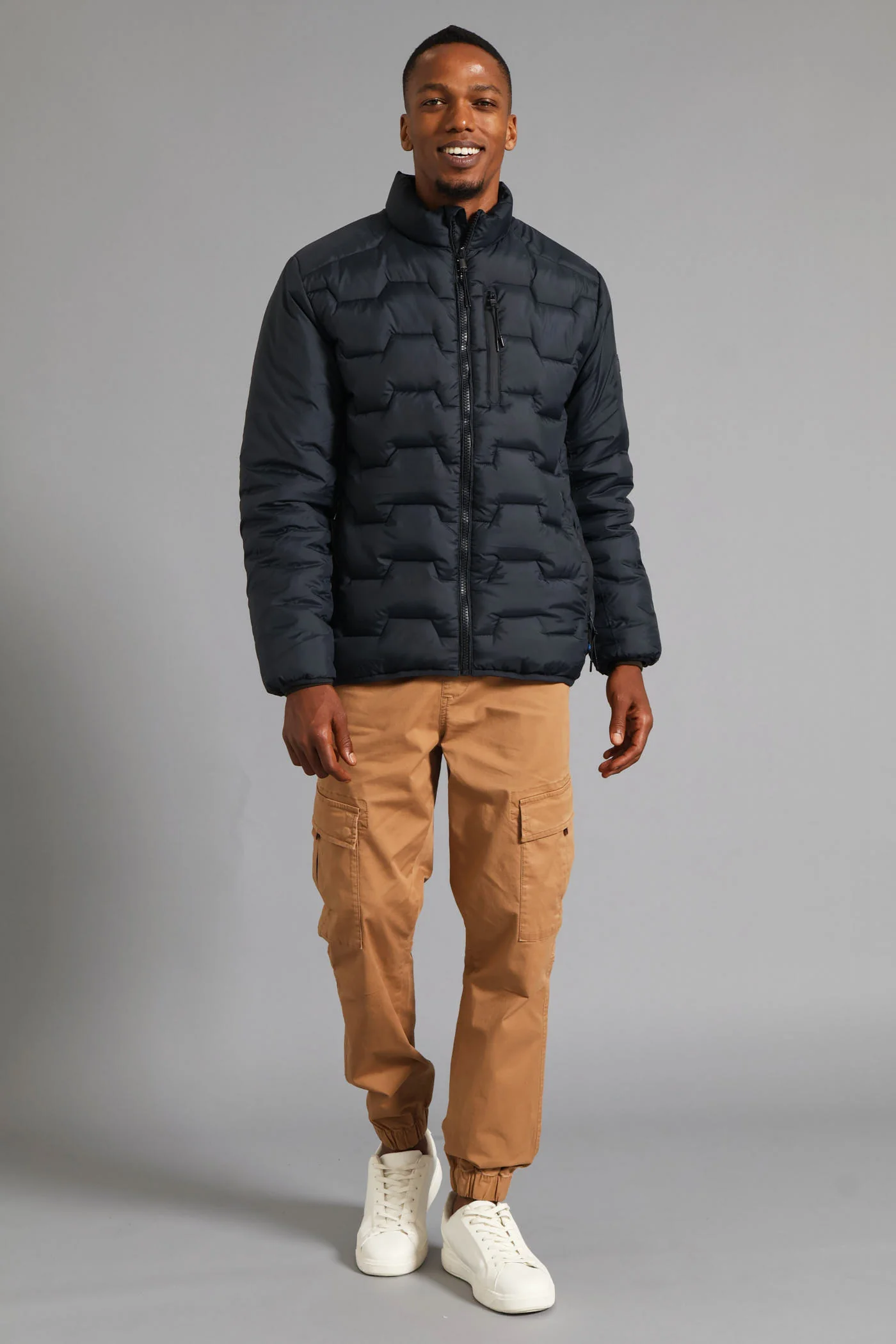 Gunmetal Panel Puffer Jacket - Gunmetal - Image 9